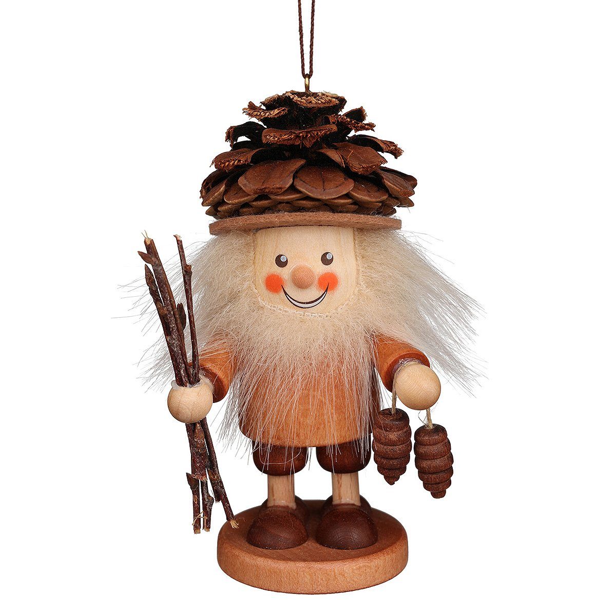 Christian Ulbricht Weihnachtsfigur Baumbehang Strolch Zapfenmännchen natur | Dekofiguren