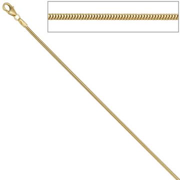 Schmuck Krone Goldkette 1,6mm Schlangenkette 333 Gelbgold 60cm, Gold 333