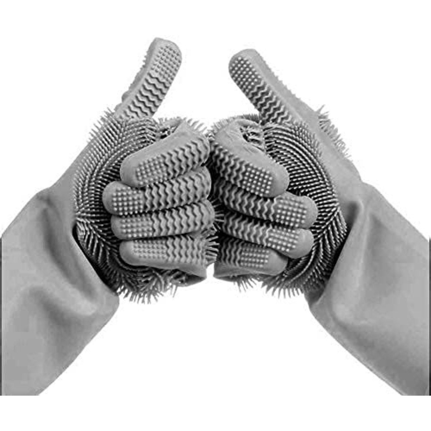 Geschenkehöhle Putzhandschuh Silikon Waschhandschuhe mit Noppen & feinen Bü günstig online kaufen