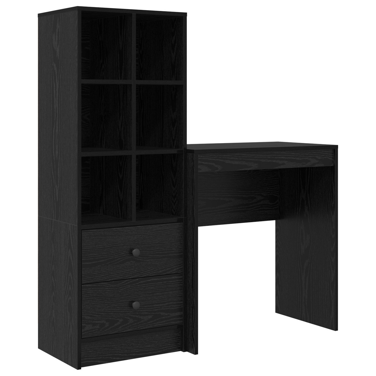vidaXL Sideboard Schreibtisch mit Stauraum schwarzes günstig online kaufen