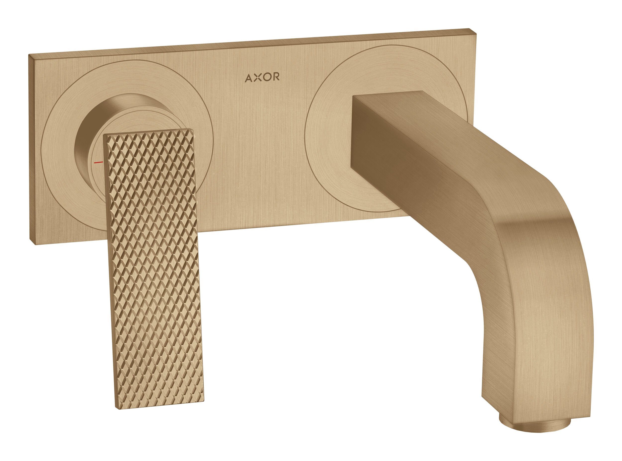 hansgrohe Unterputzarmatur Axor Citterio Einhebel-Waschtischmischer m. Platte m. Hebelgriff - Brushed Bronze