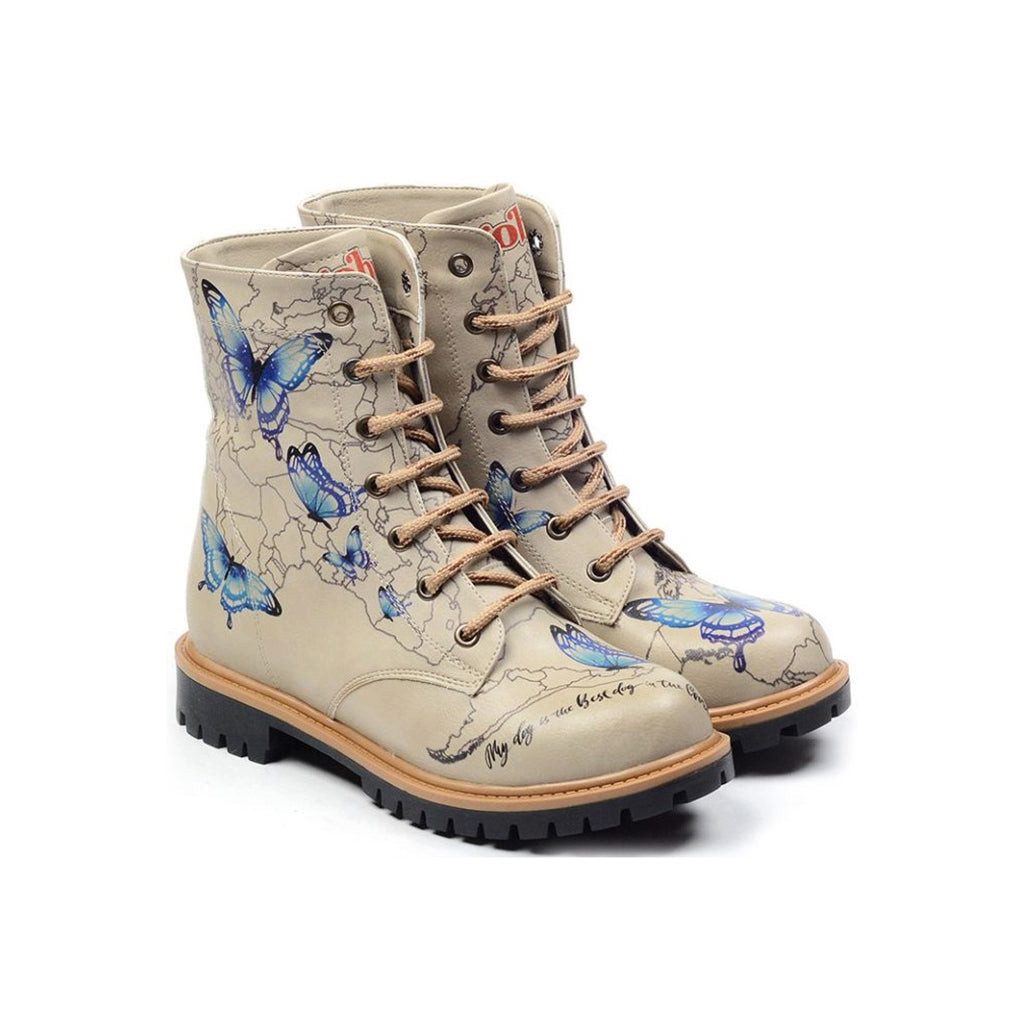 LaMarta Damenstiefel Vegan, Schmetterling, Schnürboots, stiefeletten günstig online kaufen