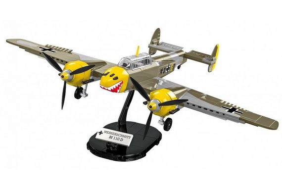 COBI Spiel, »5716 Messerschmitt Bf 110D Kampf-Flugzeug«, Bausatz, 422 Teile, 2 Minifiguren