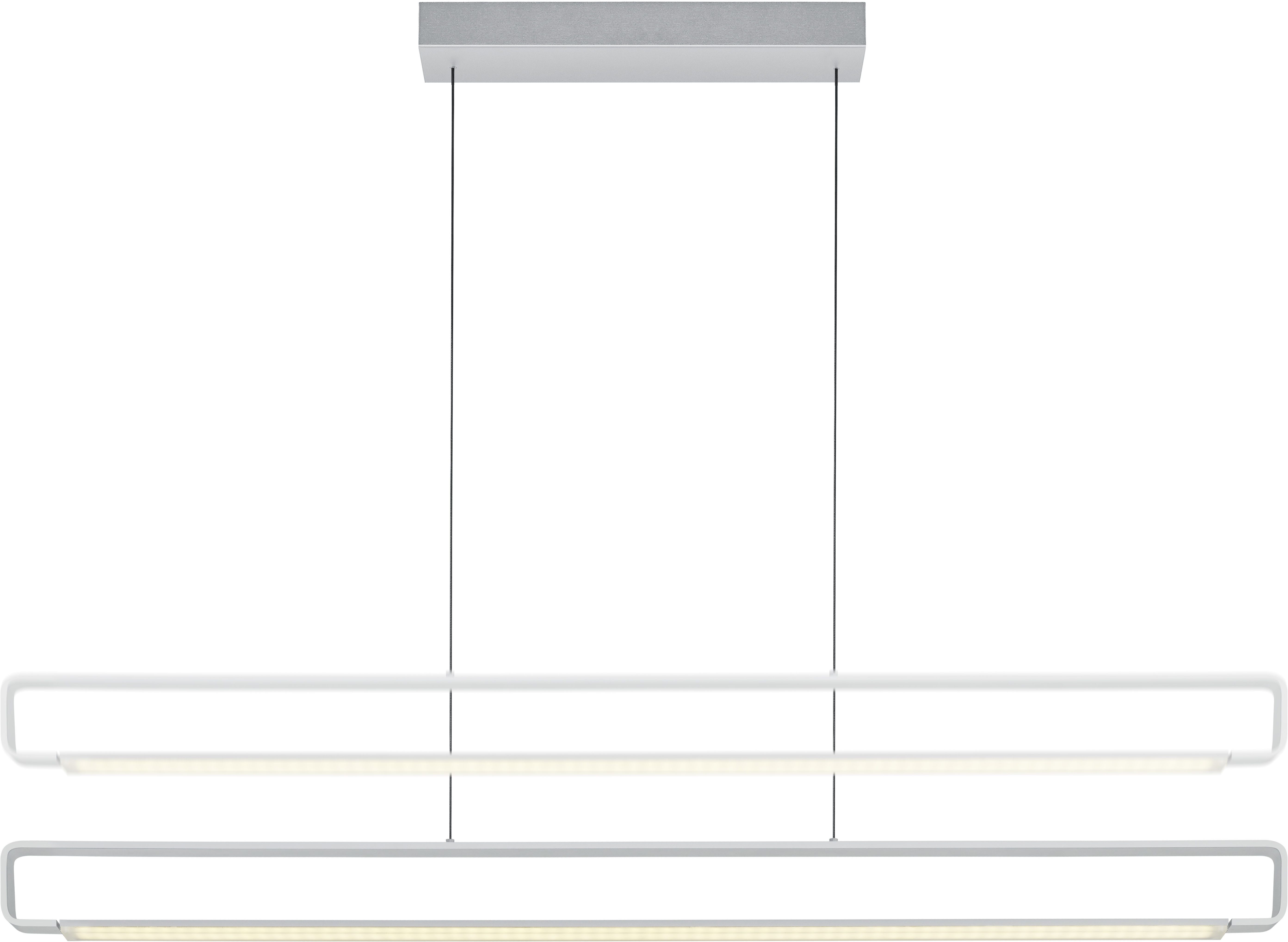 HELL höllisch gutes Licht LED Pendelleuchte BOX, LED fest integriert, Warmweiß, dimmbar über Wanddimmer, Stufenlos höhenverstellbar