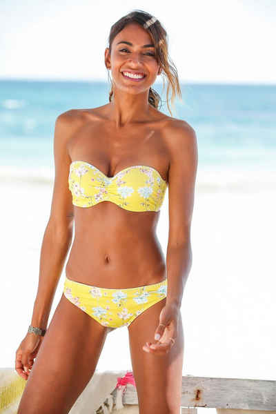 Sunseeker Bikini-Hose Ditsy mit Häkelkante