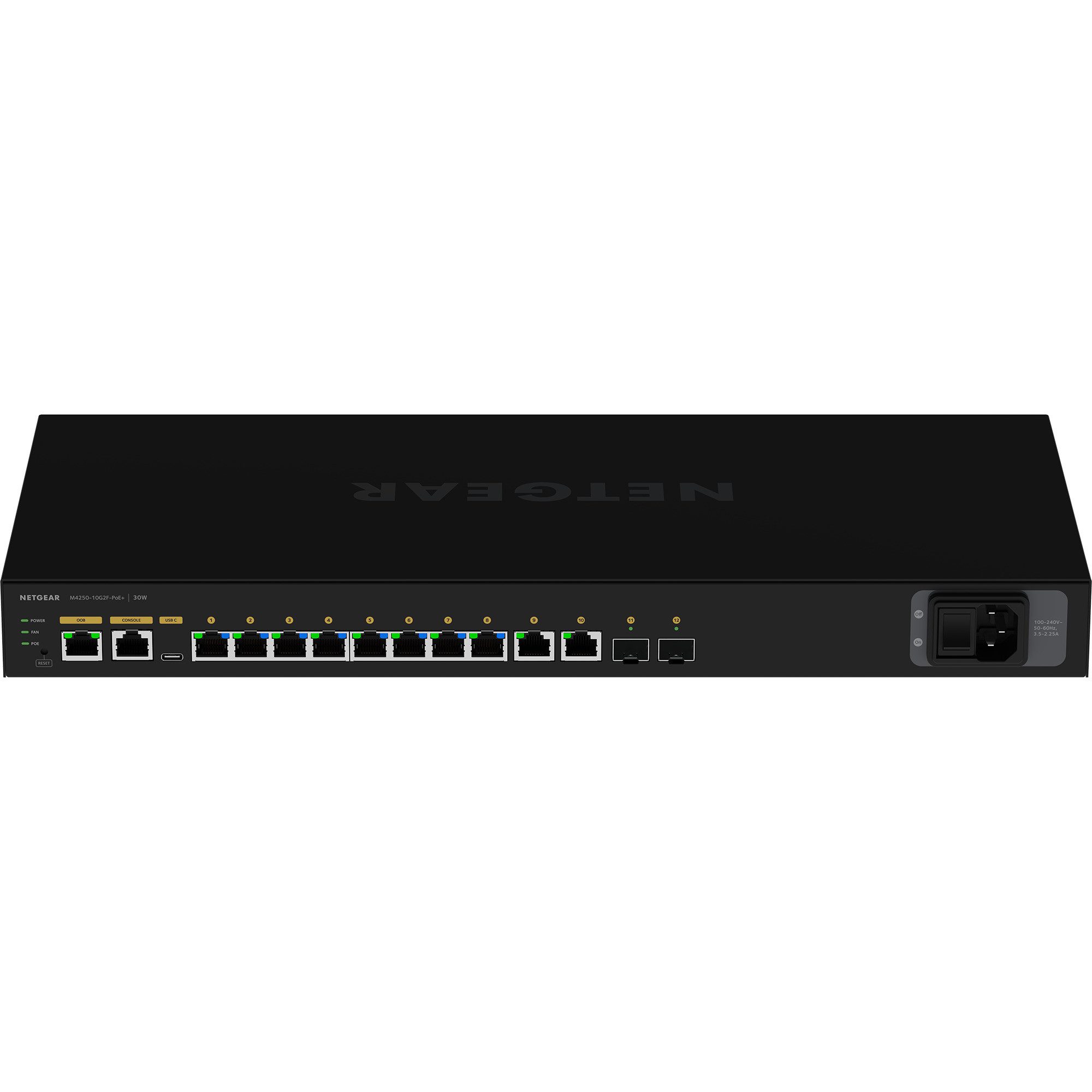 Netgear GSM4212P, Switch, (125W PoE) Netzwerk-Switch