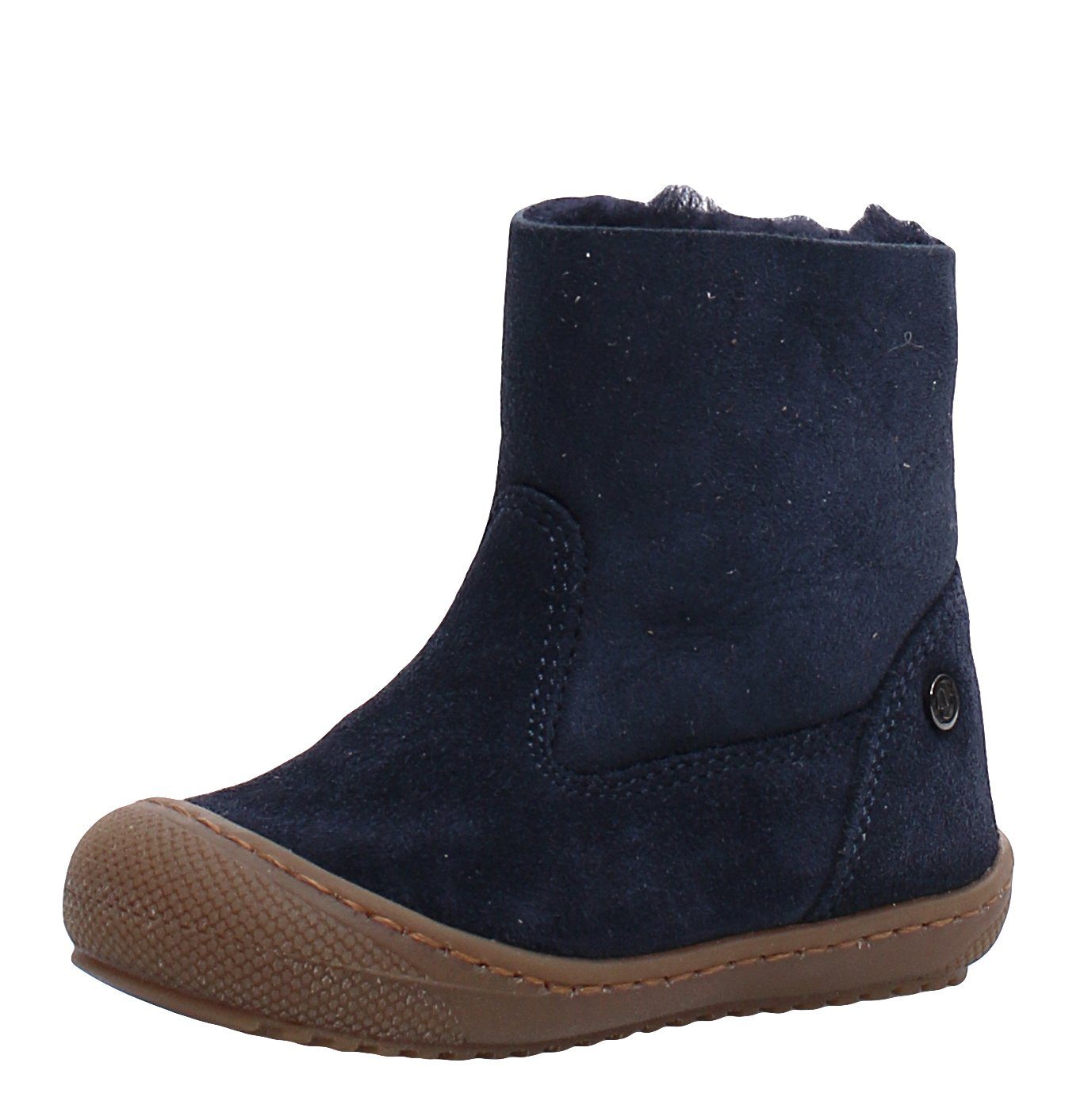 Naturino Naturino Stiefel Cozy Hug erste Schuhe Lammfellfutter Blau Schnürstiefelette