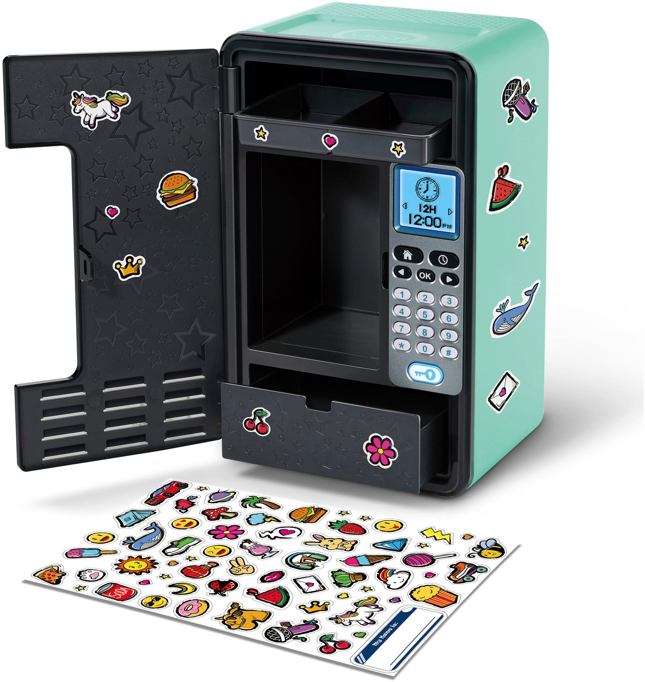 Vtech® Elektronisches Tagebuch Kidisecrets, Elektronisches Schließfach, Traumtresor black, mit Zahlencode und Lautsprecher