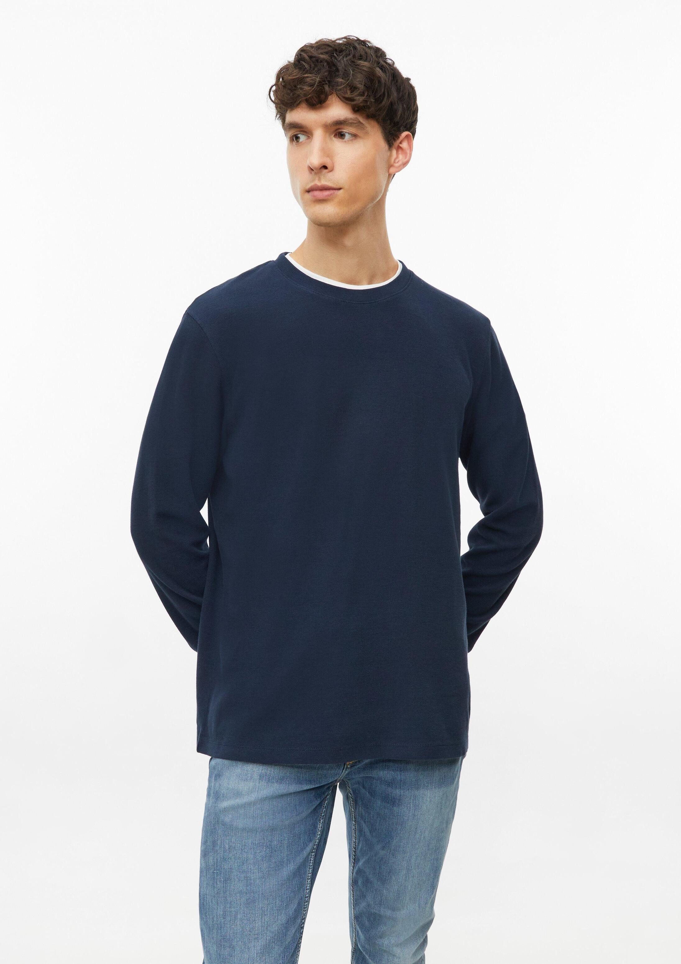 s.Oliver Langarmshirt T-Shirt Langarmshirt aus Waffel-Jersey