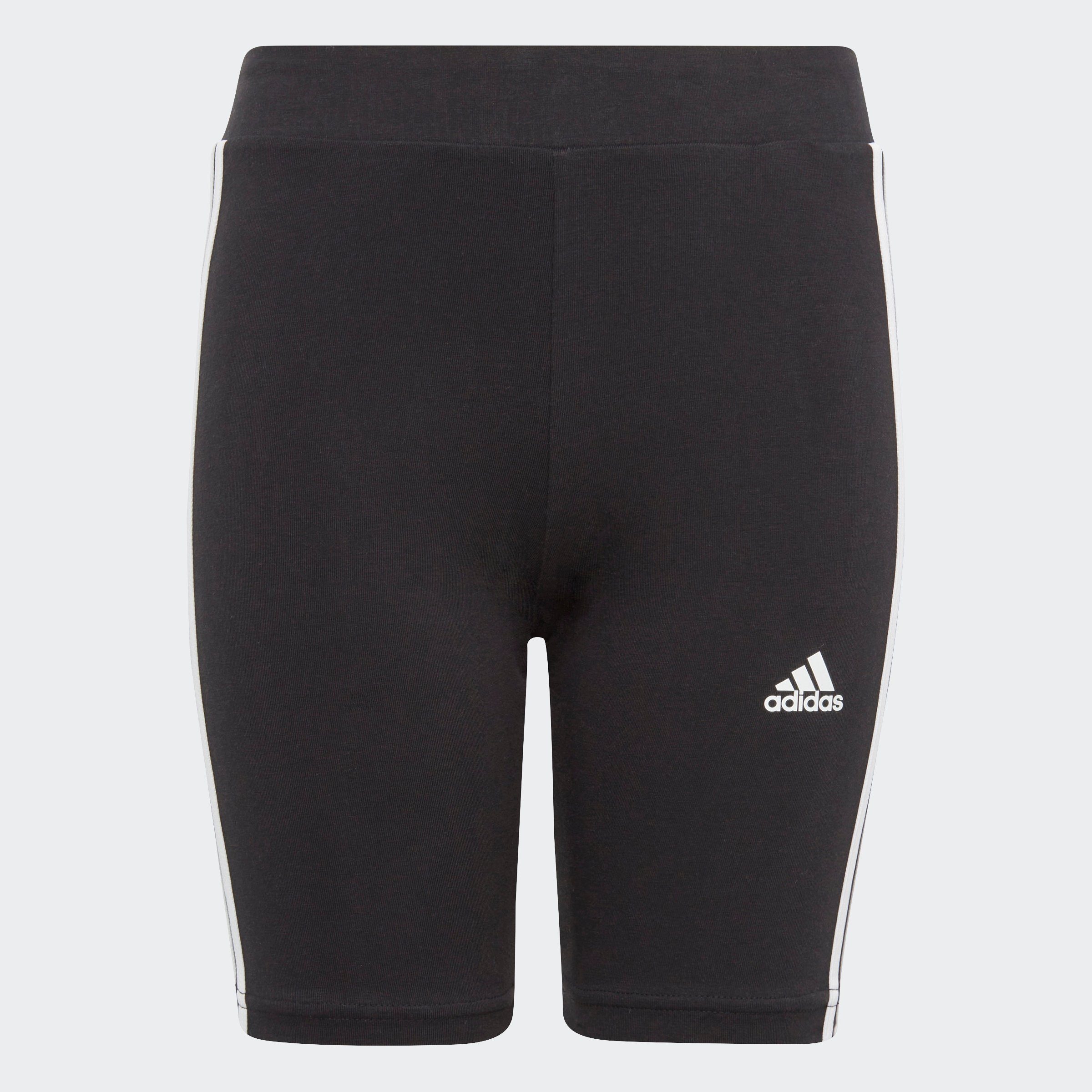 Shorts TIGHT ESSENTIALS adidas COTTON KURZE Sportswear (1-tlg) 3STREIFEN