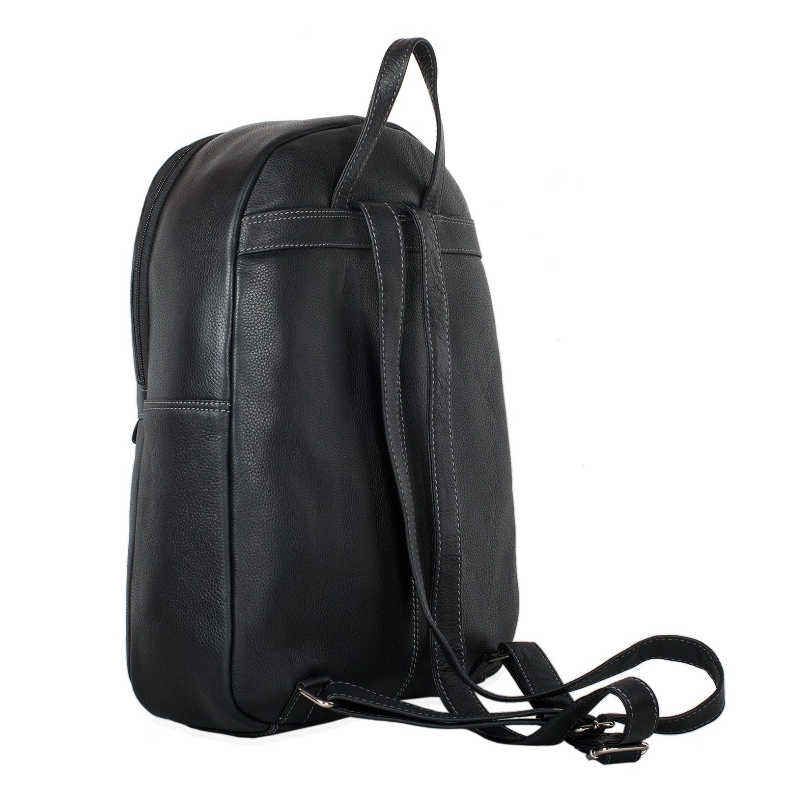 STILORD Notebook-Rucksack "Conner" Leder-Rucksack Vintage schwarz groß