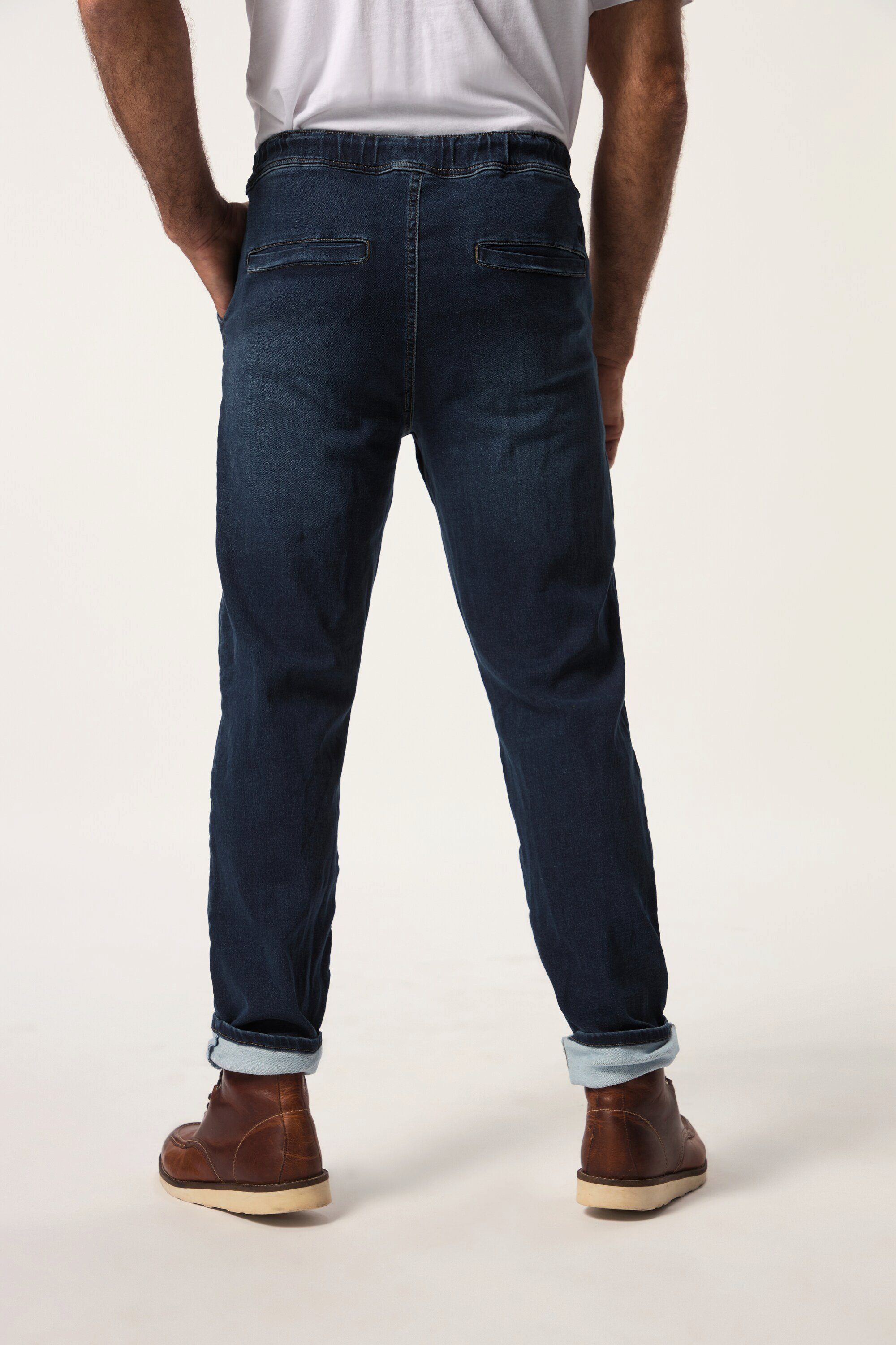 Cargohose JP1880 blue dark Fit FLEXNAMIC® Schlupfbund denim Denim Jeans Straight