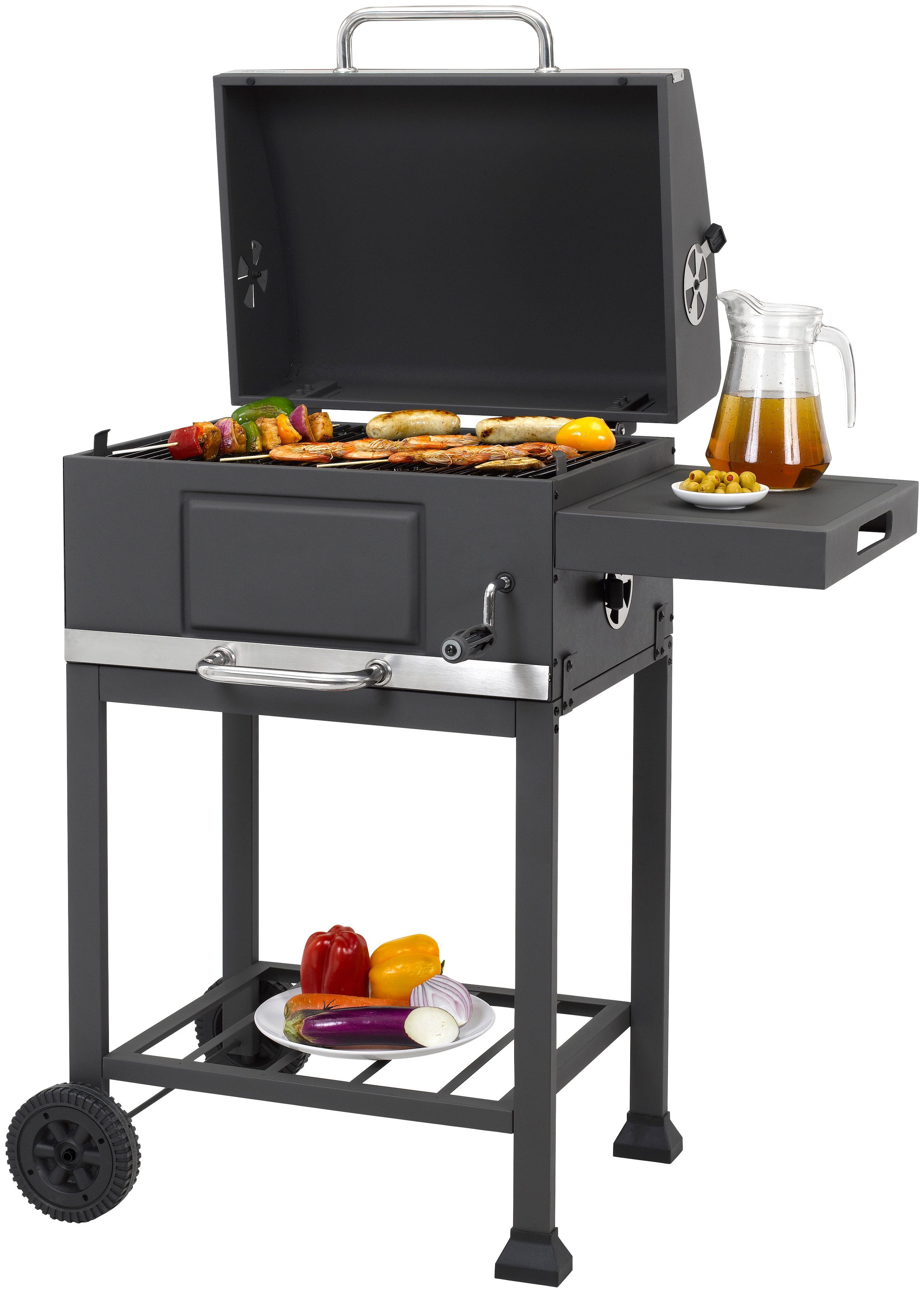 Tepro Holzkohlegrill Toronto Basic, BxTxH: 89,5x60,5x103 cm