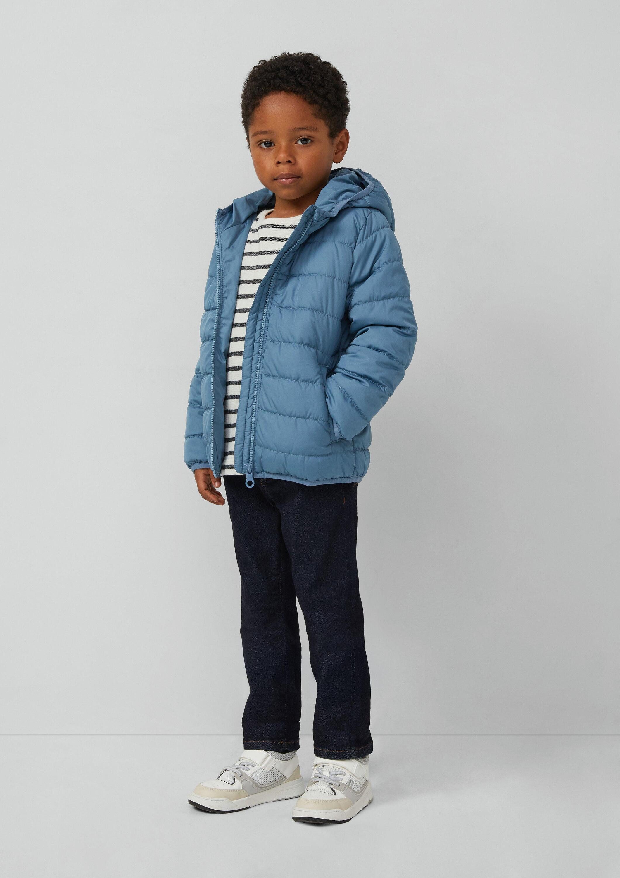 s.Oliver Funktionsjacke Outdoor-Jacke Leicht wattierte unisex Jacke mit fixierter Kapuze