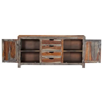 vidaXL Sideboard Sideboard Grau 160 x 40 x 75 cm Massivholz (1 St)