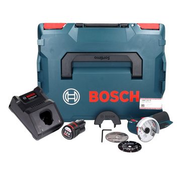 Bosch Professional Winkelschleifer Bosch GWS 12V-76 Professional Akku Winkelschleifer 12 V 76 mm Brushless + 1x Akku 3,0 Ah + Ladegerät + L-Boxx