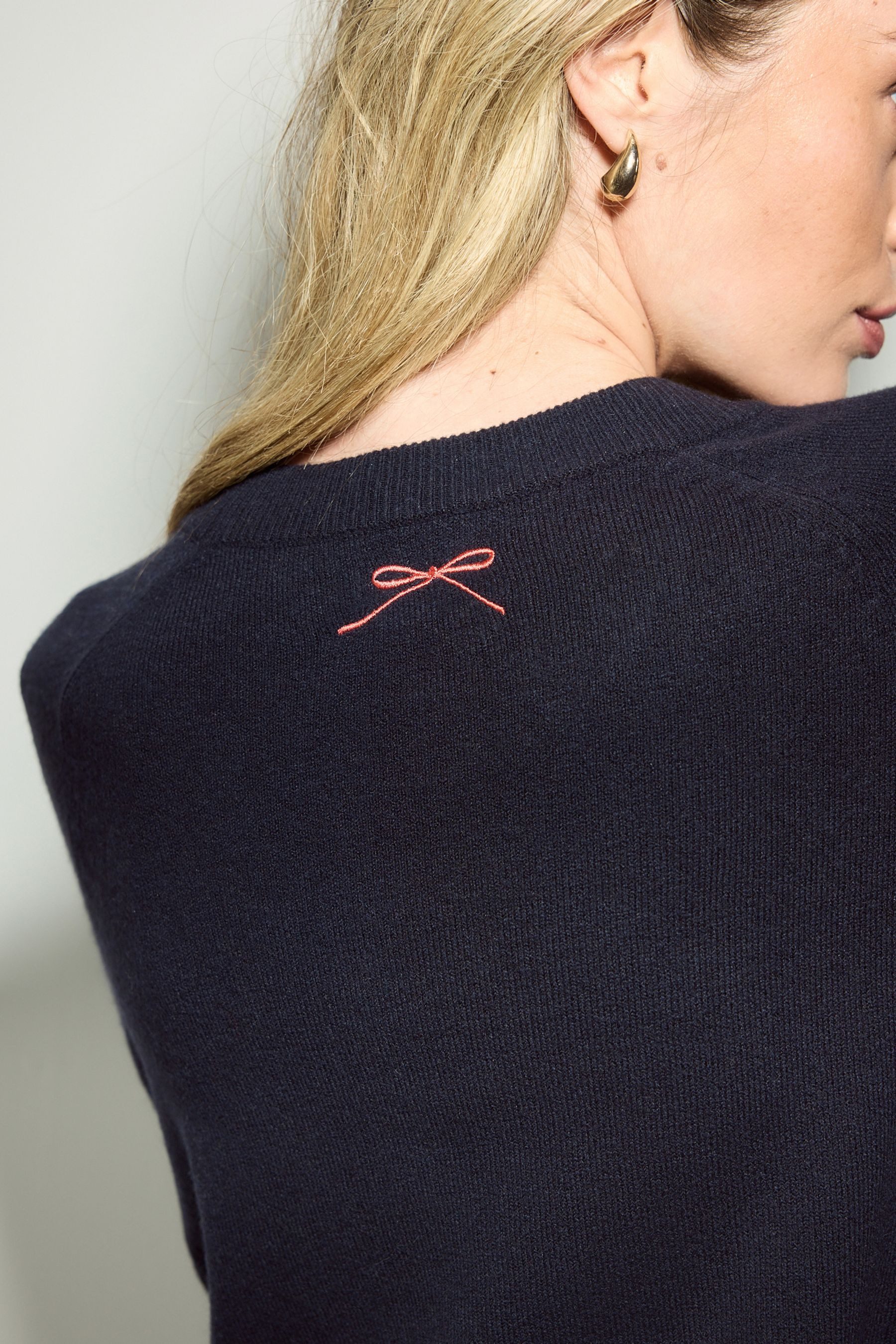 Next Strickpullover Langärmeliger Weihnachtspullover, Kurzgröße (1-tlg)
