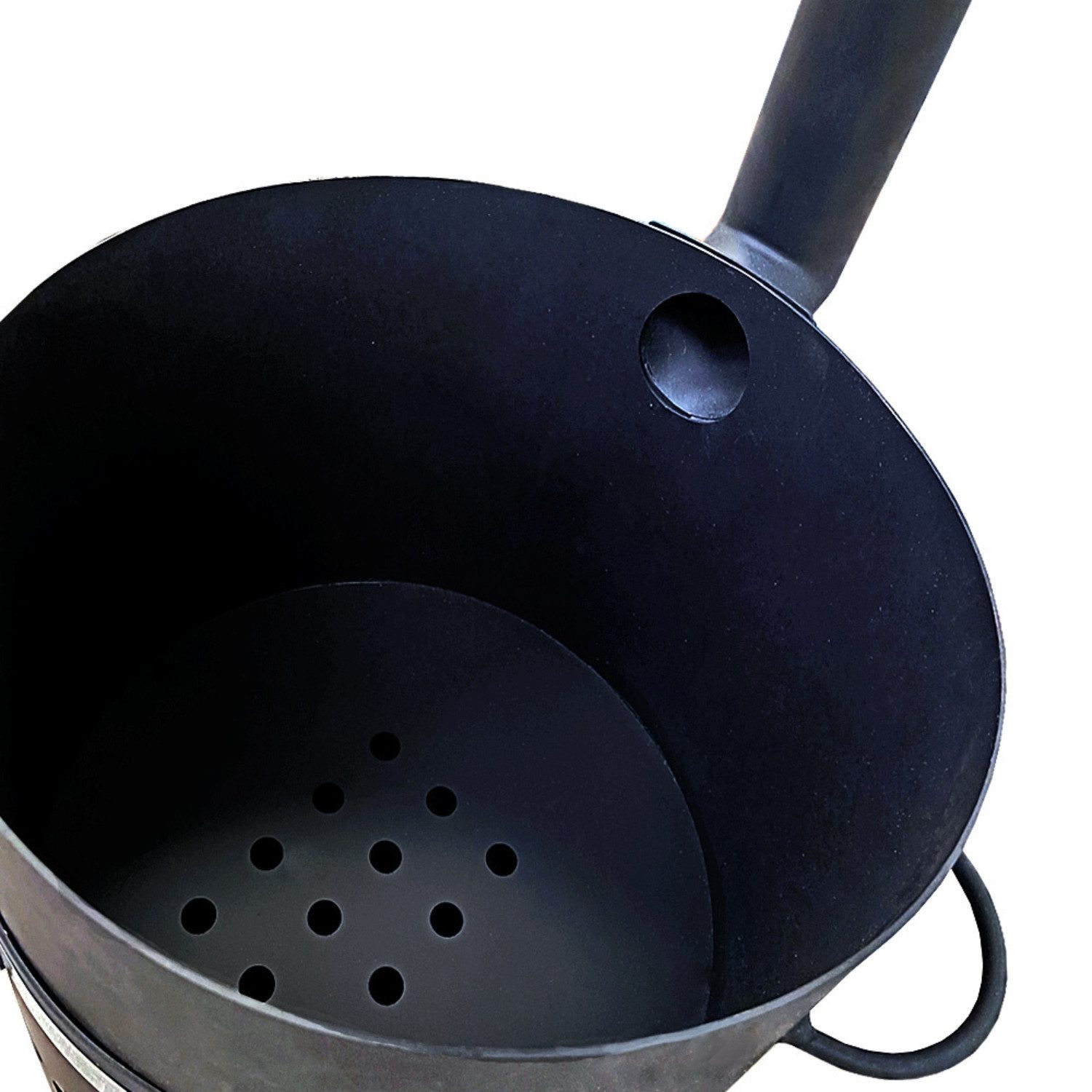 Grillpeter Utschak charcoal grill set with 15L kazan, chimney and pusher iron