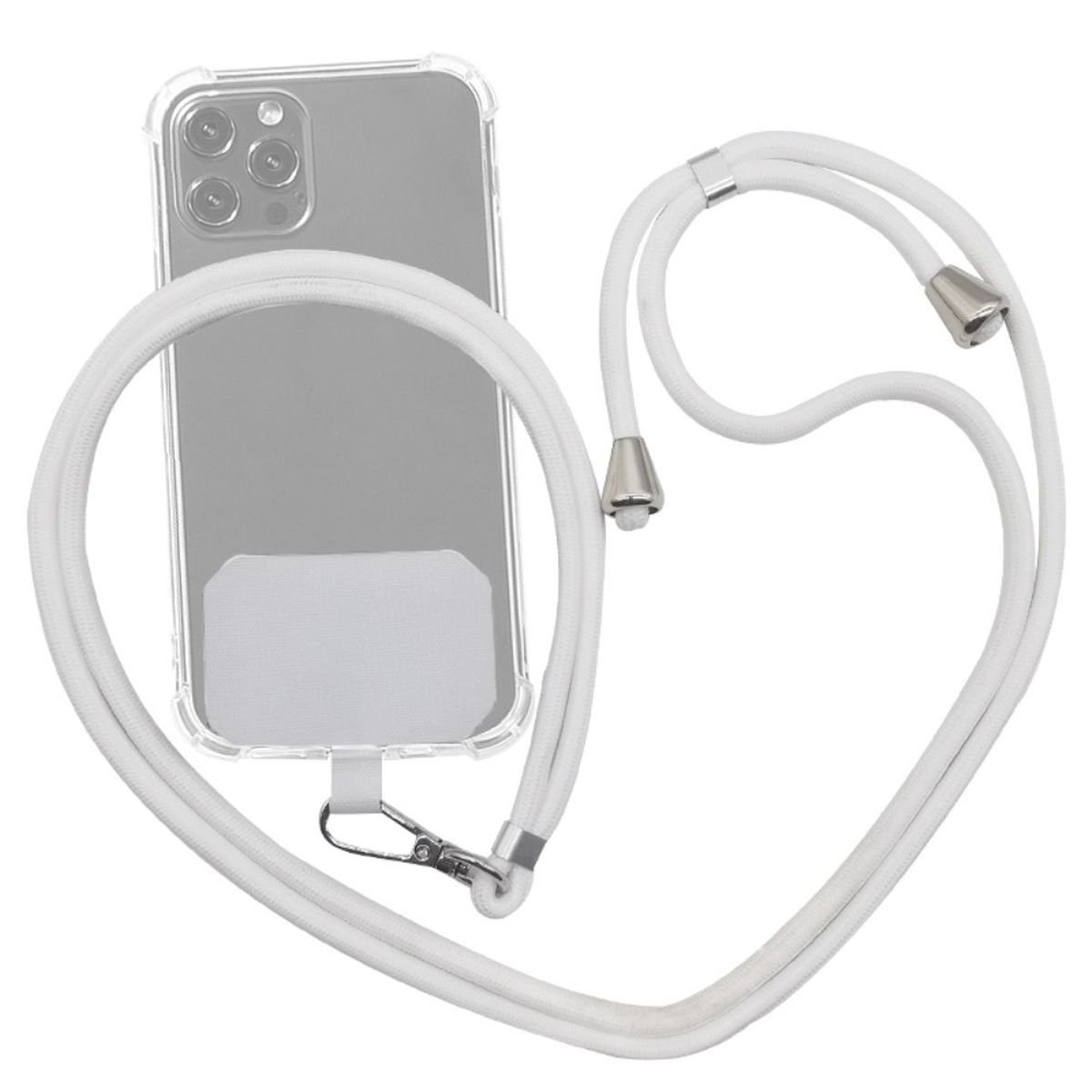 CoverKingz Handyhülle »Universal Handykette - Handy Kette zum Umhängen - Smartphone  Strap Weiß«