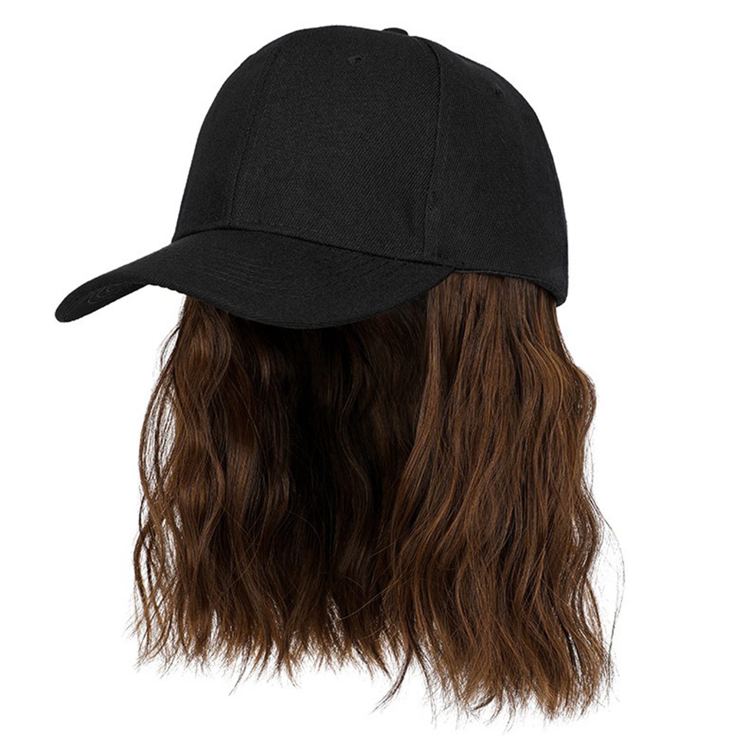 Refttenw Baseball Cap Verstellbare Baseballkappen-Perücke, Modische Perücke günstig online kaufen