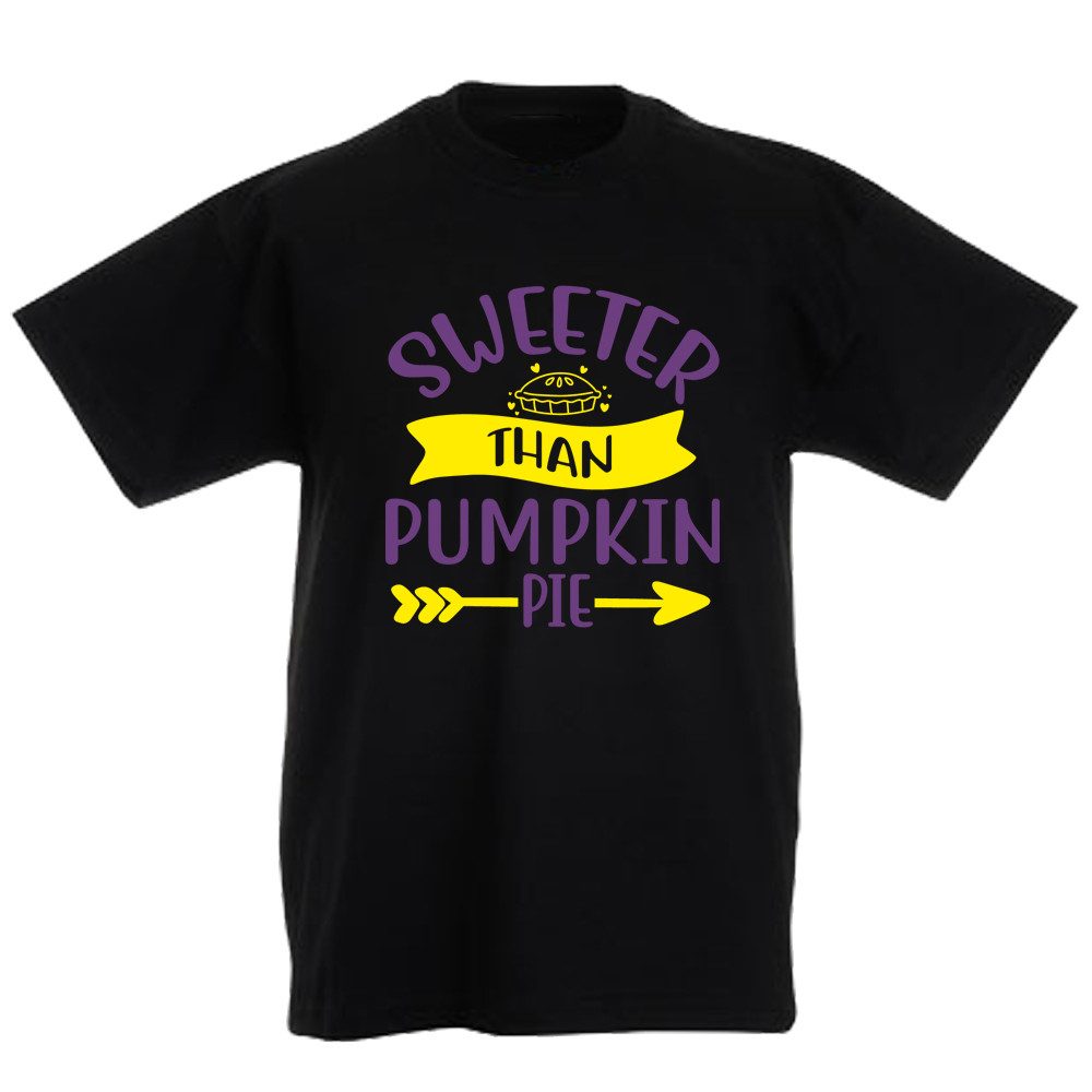 G-graphics T-Shirt Sweeter than pumpkin pie Kinder T-Shirt, mit Spruch / Sprüche / Print / Aufdruck