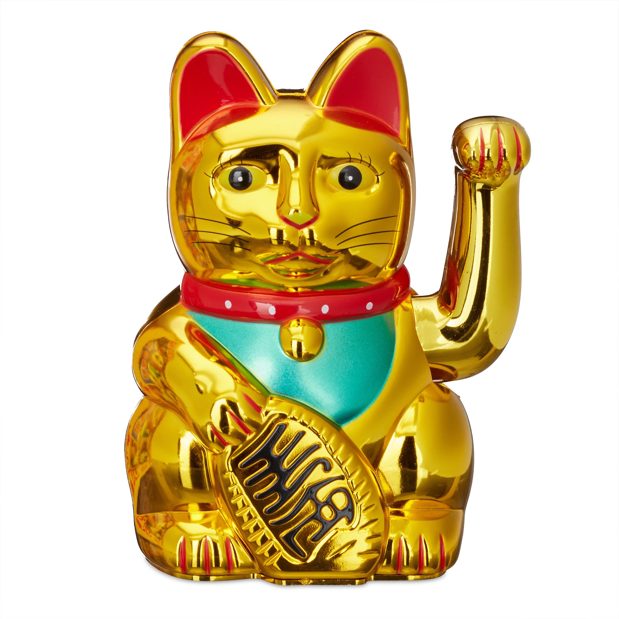 cm relaxdays Neko Winkekatze Maneki Winkekatze 16