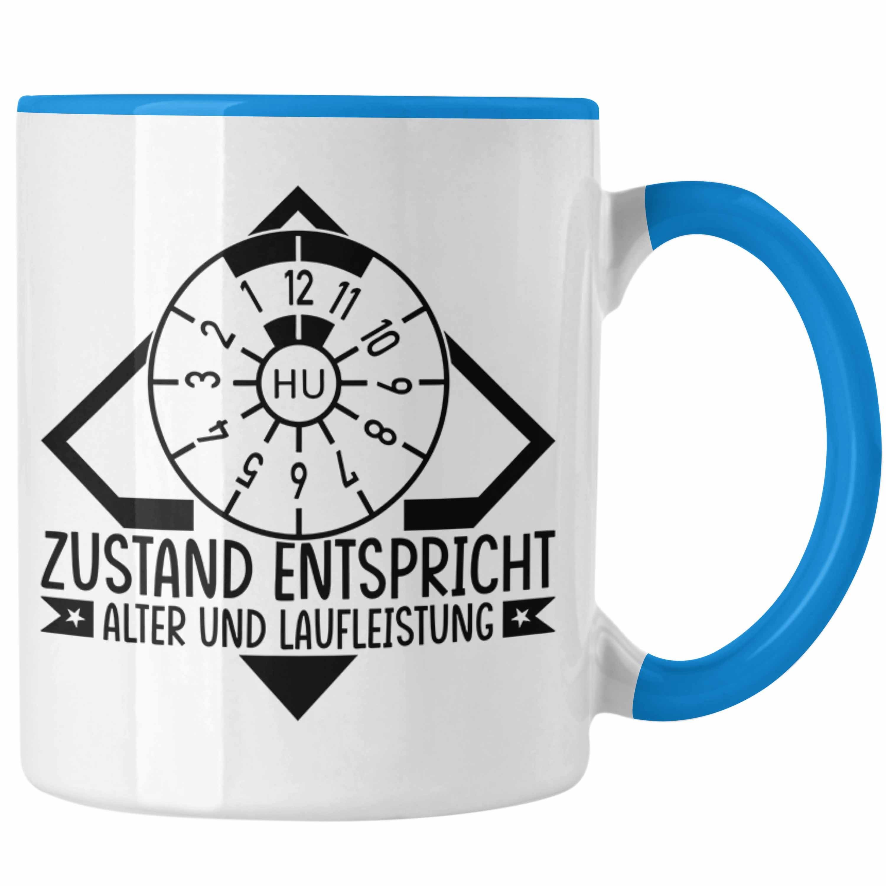 Trendation Tasse KFZ Mechaniker Tasse Geschenk Spruch Männer KFZ Mechatroniker Geschenk Blau | Teetassen