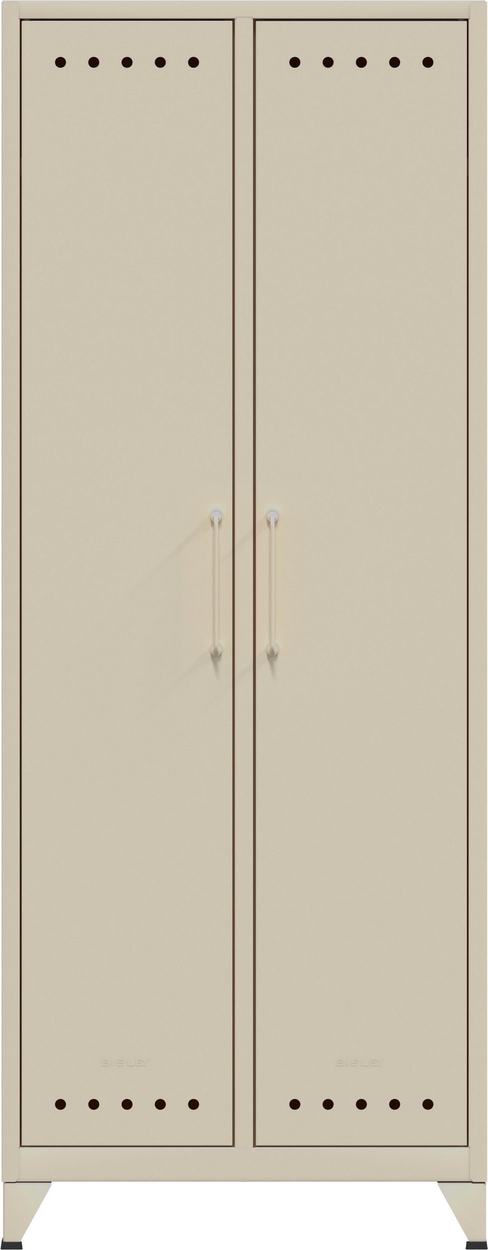 Bisley Aktenschrank Fern Maxi Kleiderschrank in Lichtgrau - Maße: H 180 x B 70 x T 51 cm