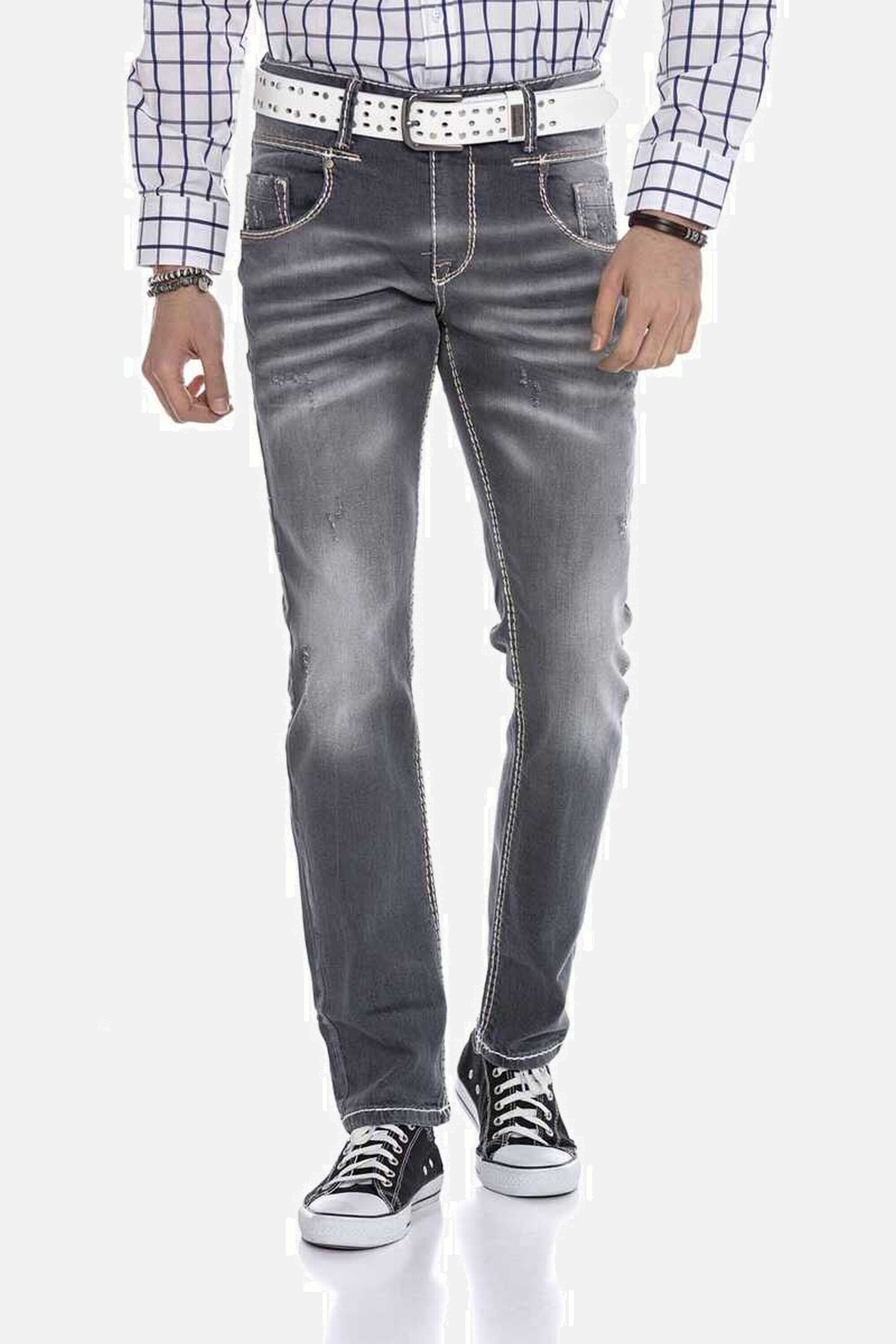 Cipo & Baxx 5-Pocket-Jeans Джинсы in modernem Straight Fit-Schnitt, CD668