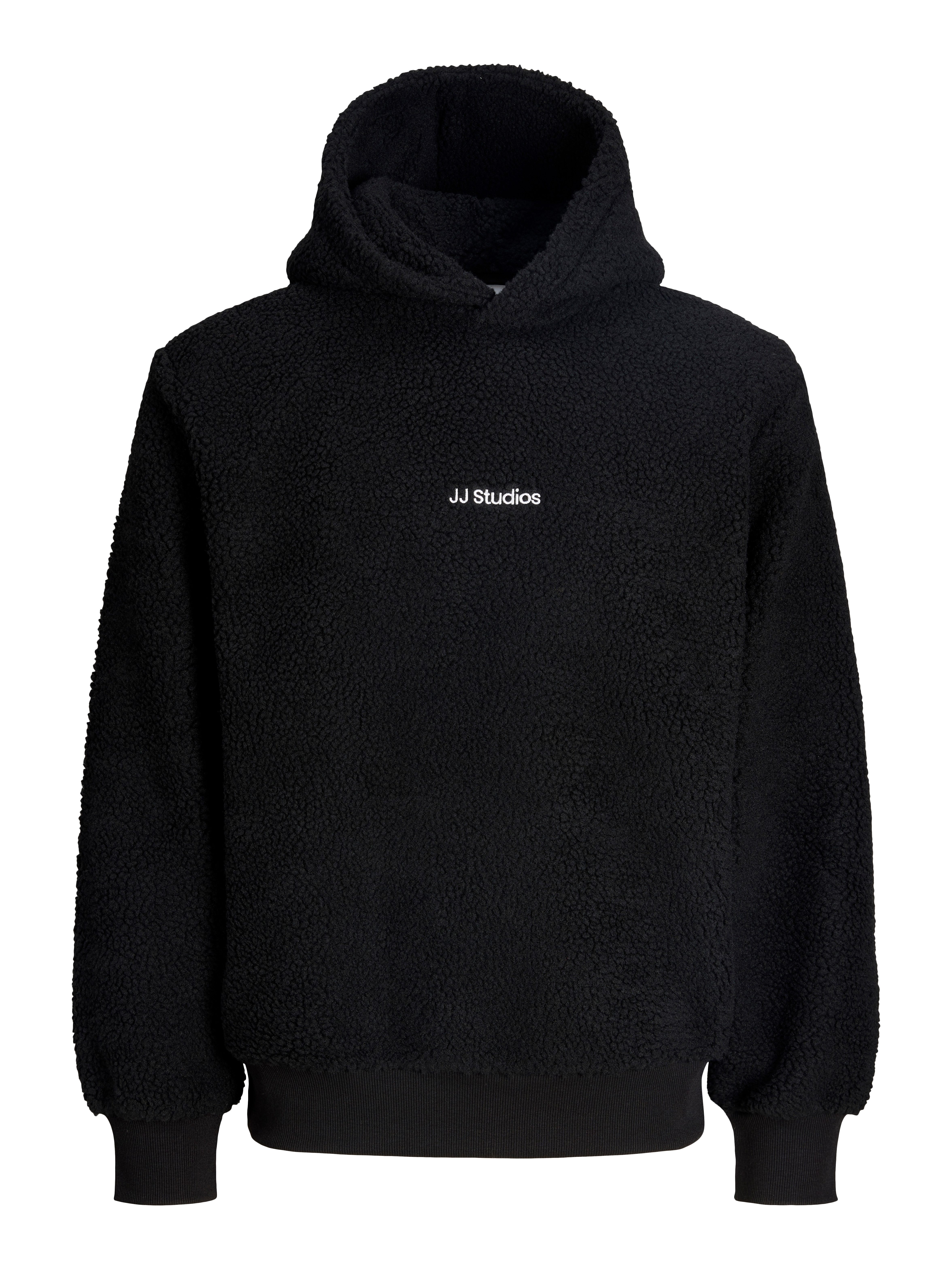 Jack & Jones Kapuzensweatshirt JJSOHO TEDDY SWEAT HOOD SN Kunstfaser, relaxed fit