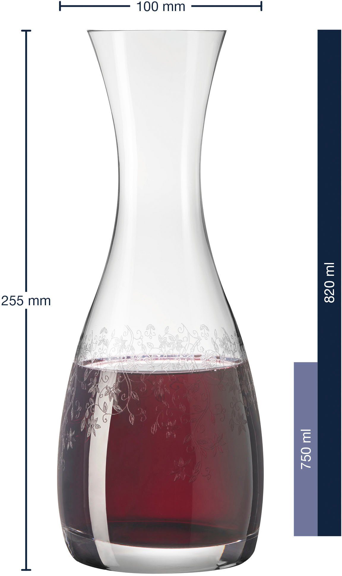 LEONARDO Karaffe CHATEAU, Kristallglas, 750 ml