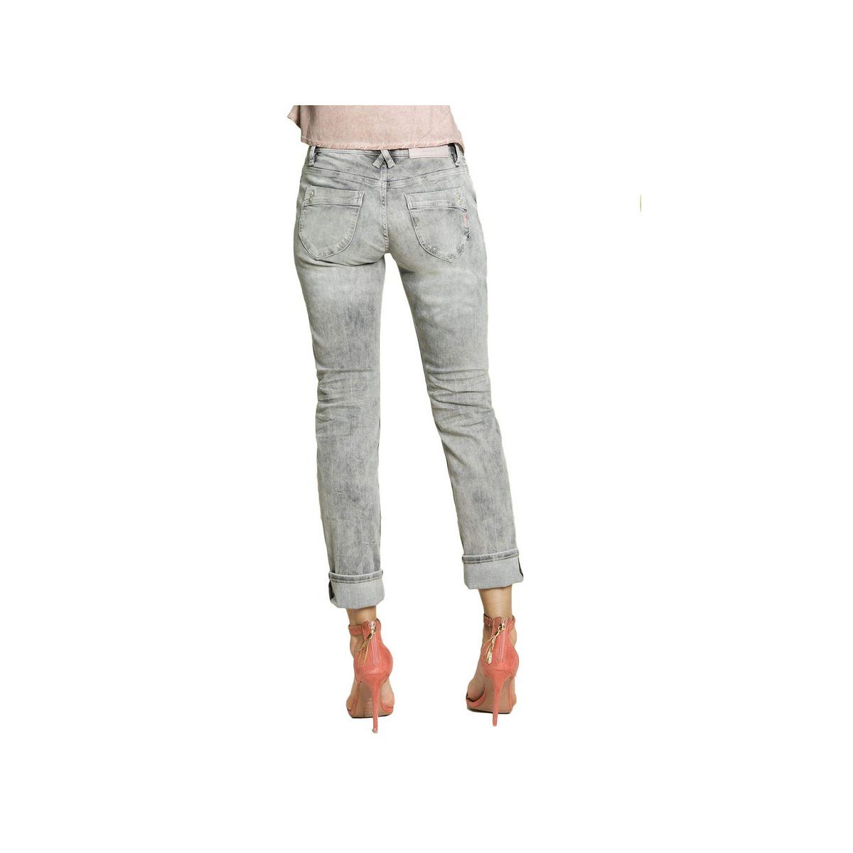 5-Pocket-Jeans (1-tlg) mittel-grau FIRE BLUE