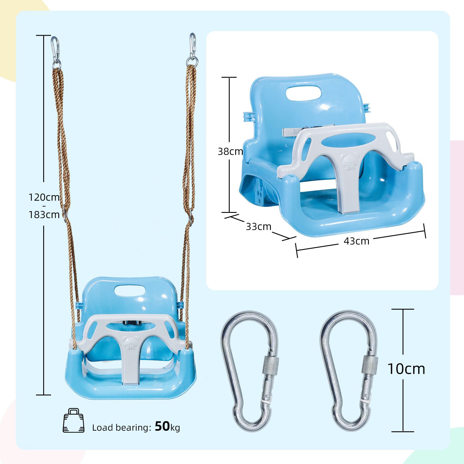 CCLIFE Babyschaukelsitz ZERRO Babyschaukel Kinderschaukel Outdoor günstig online kaufen