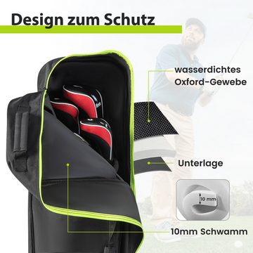 COSTWAY Golfballtasche, mit Rädern, wasserdicht Golf-Reisetasche