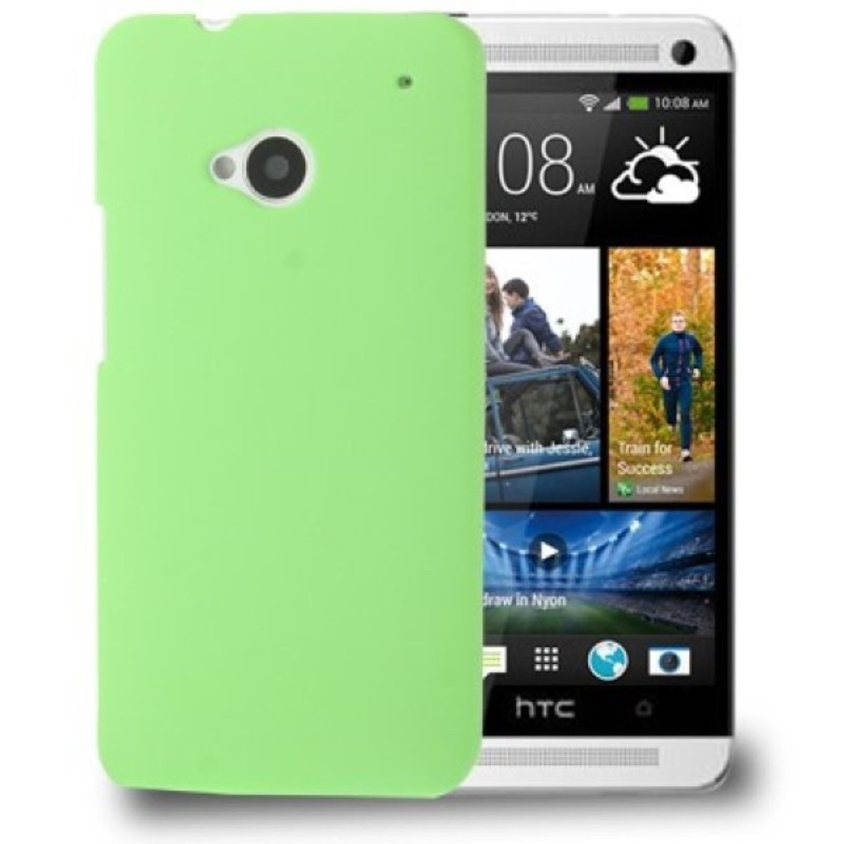 König Design Handyhülle HTC One, HTC One Handyhülle Backcover Grün