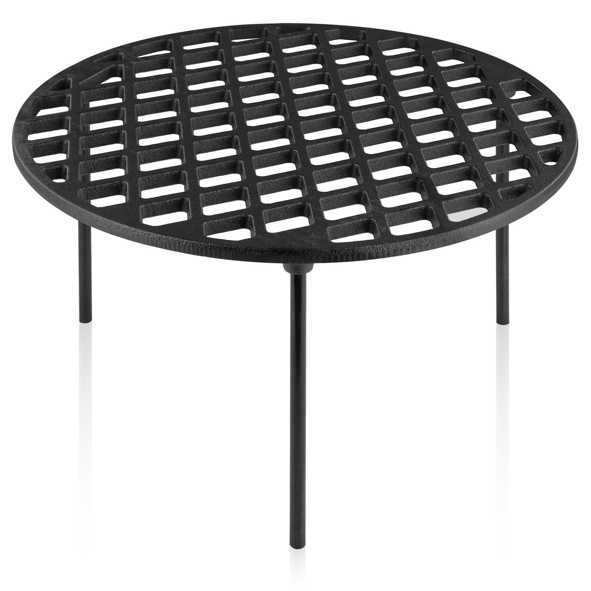 BBQ-Toro Grillrost Gusseisen Grillrost Ø 35 cm mit 3 Beinen, Dutch Oven Untersetzer