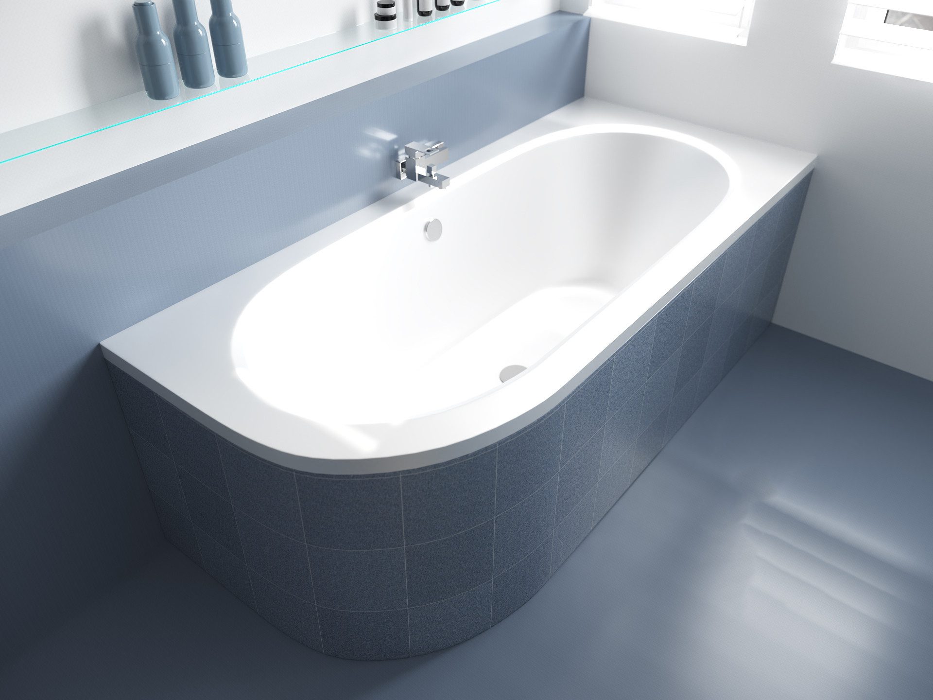 KOLMAN Badewanne Eckbadewanne Avita 160x75, (Links/Rechts), günstig online kaufen
