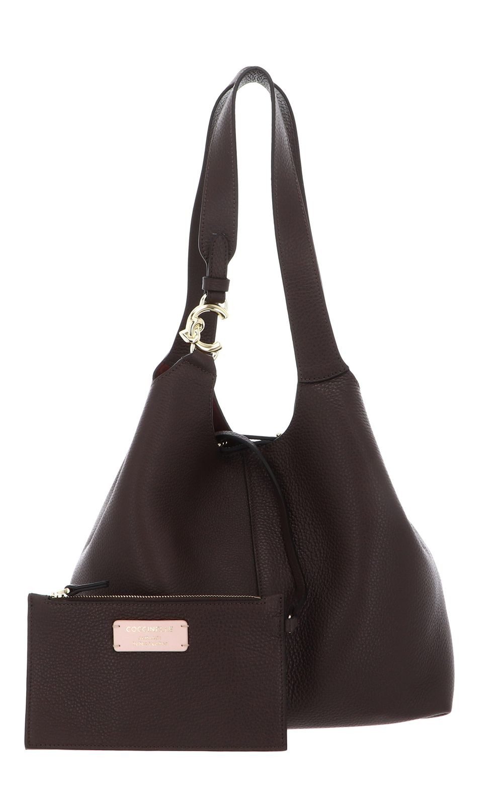 COCCINELLE Schultertasche Shopper (Set, 2-tlg), aus echtem Rindsleder günstig online kaufen