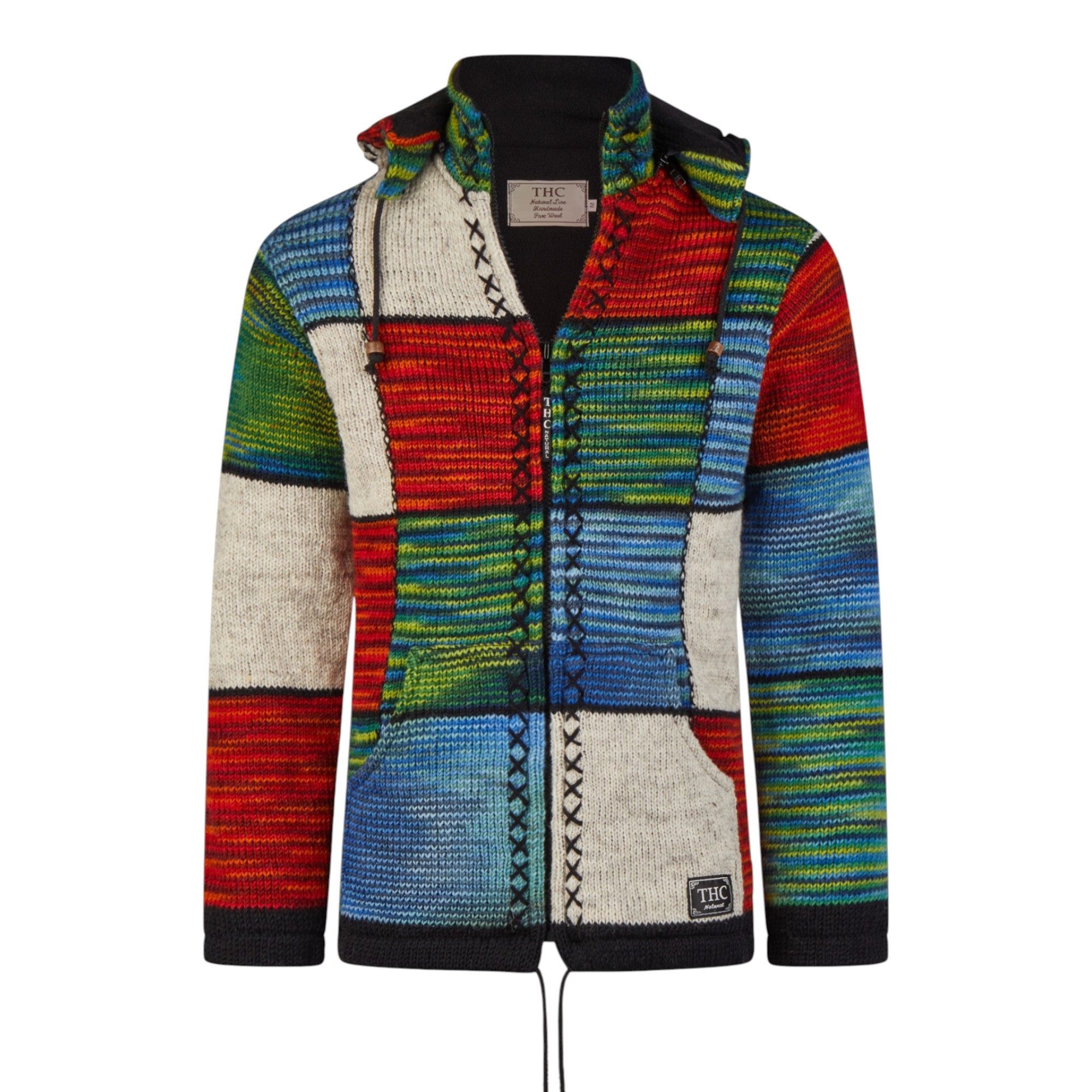 THC Natural Line Strickjacke THC Strickjacke 803 Quadrate (1 Stück, 1-tlg., günstig online kaufen