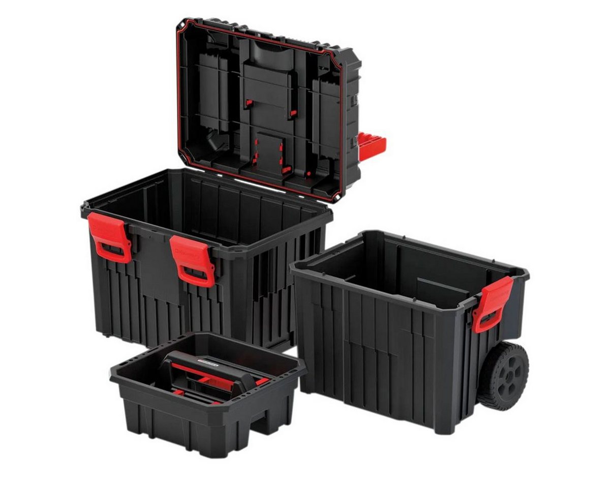 Thumbnail - dynamic24 Werkzeugbox, XL Werkzeugkoffer leer mit Rollen Werkzeugkasten Trolley