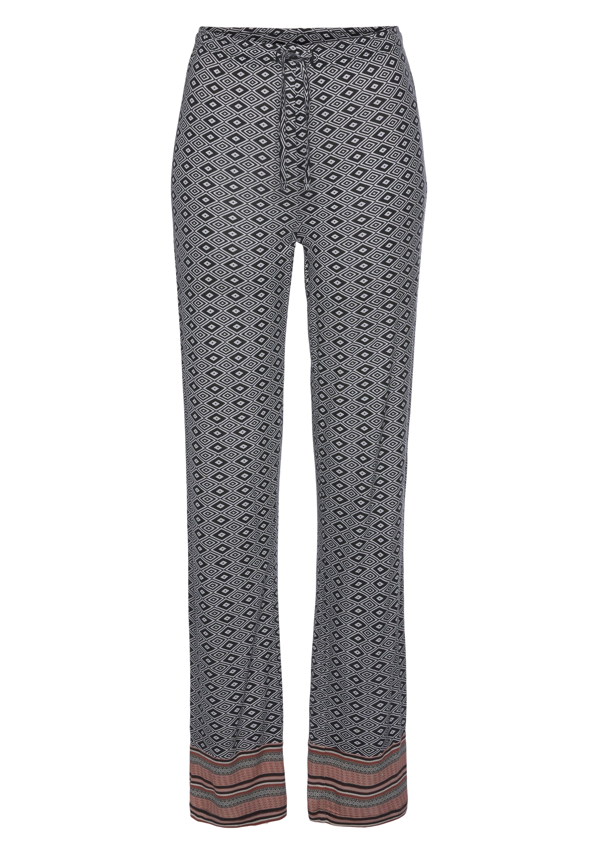Vivance Dreams Schlafhose in schönem Ethno-Design günstig online kaufen