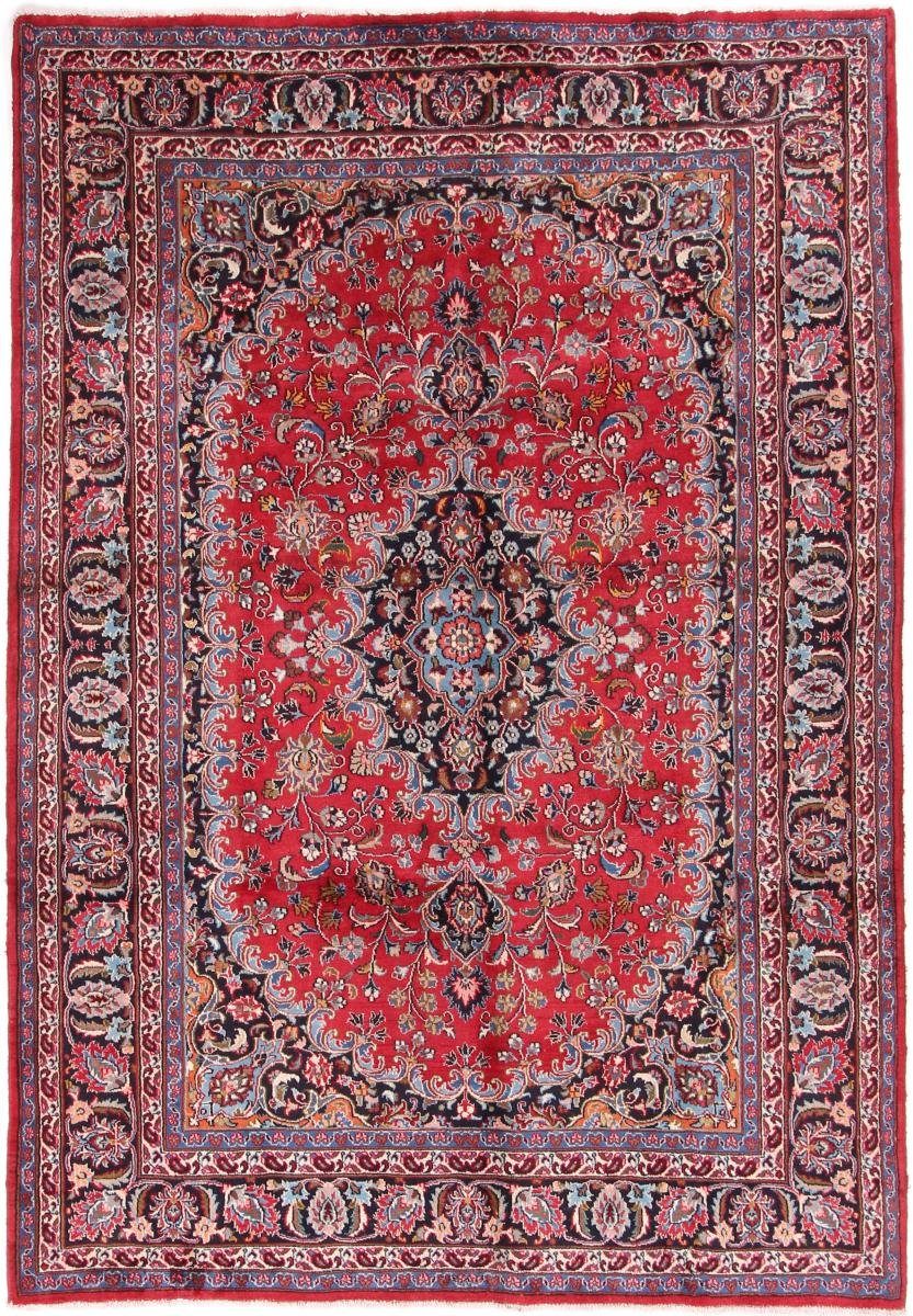 Orientteppich Mashhad 201x289 Handgeknüpfter Orientteppich / Perserteppich, Nain Trading, rechteckig, Höhe: 12 mm