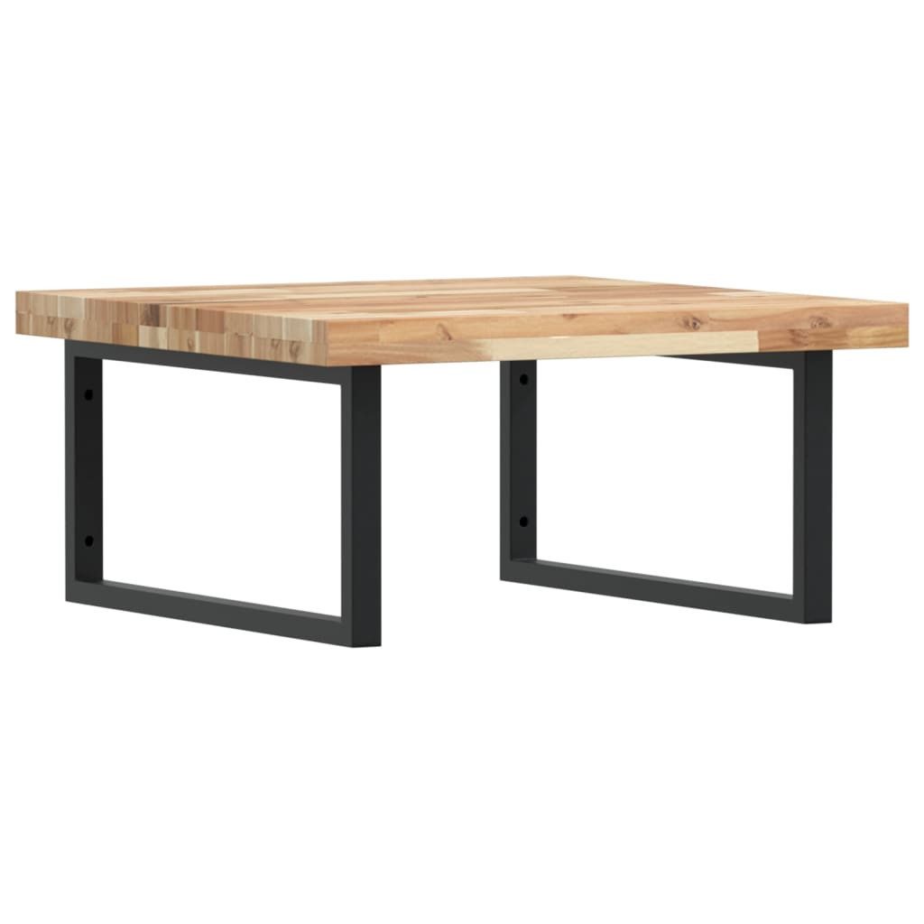 vidaXL Badezimmerspiegelschrank Waschbeckenregal Wandmontage Stahl und nholz (1-St)