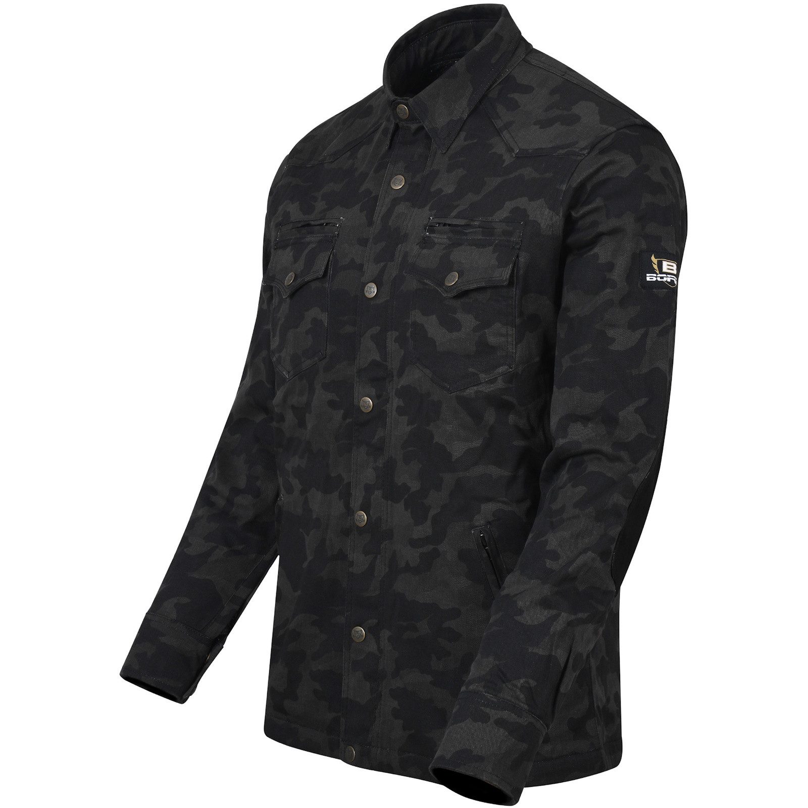 Bores Motorradjacke Bores Militaryjack Jacken-Hemd camouflage günstig online kaufen