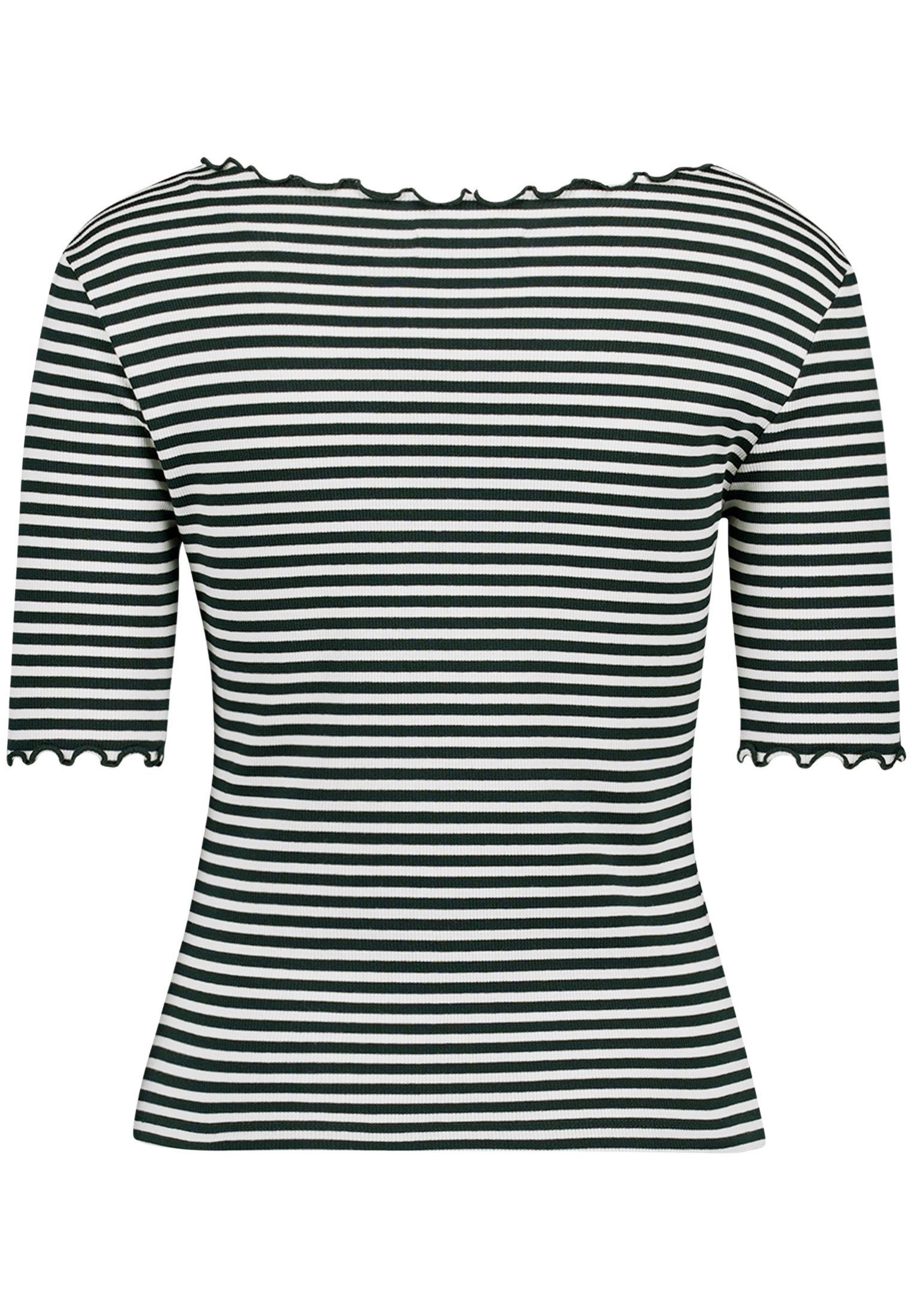 Zero Kurzarmshirt Damen mit Raffung (1-tlg) Raffung