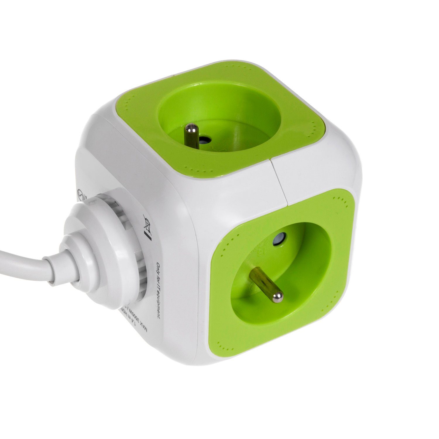 GreenBlue Steckdose GB118, Magic Cube Cube Verlängerungskabel mit 4 Steckdosen