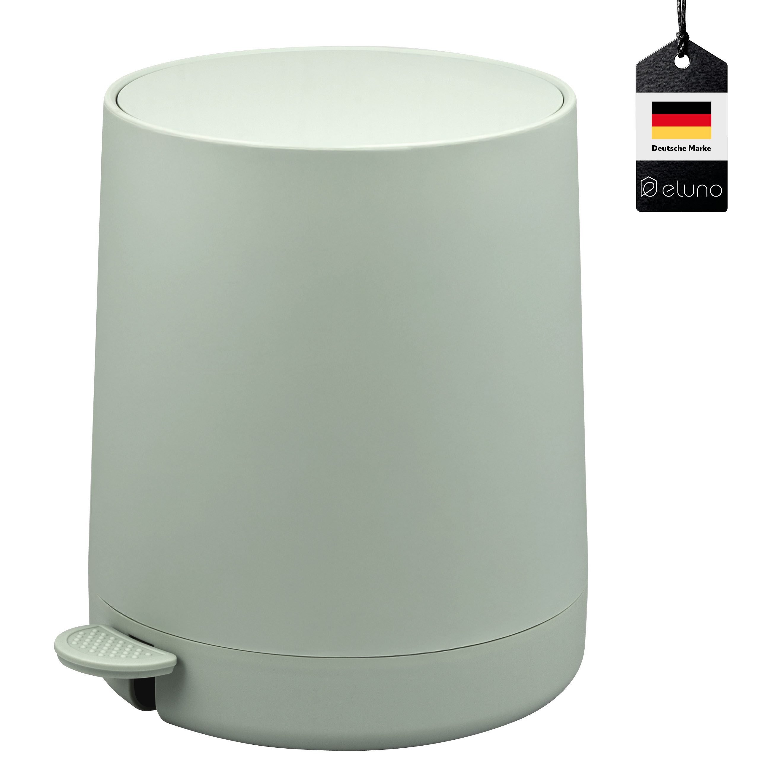 eluno Kosmetikeimer TESERO, Treteimer 4 Liter aus Kunststoff