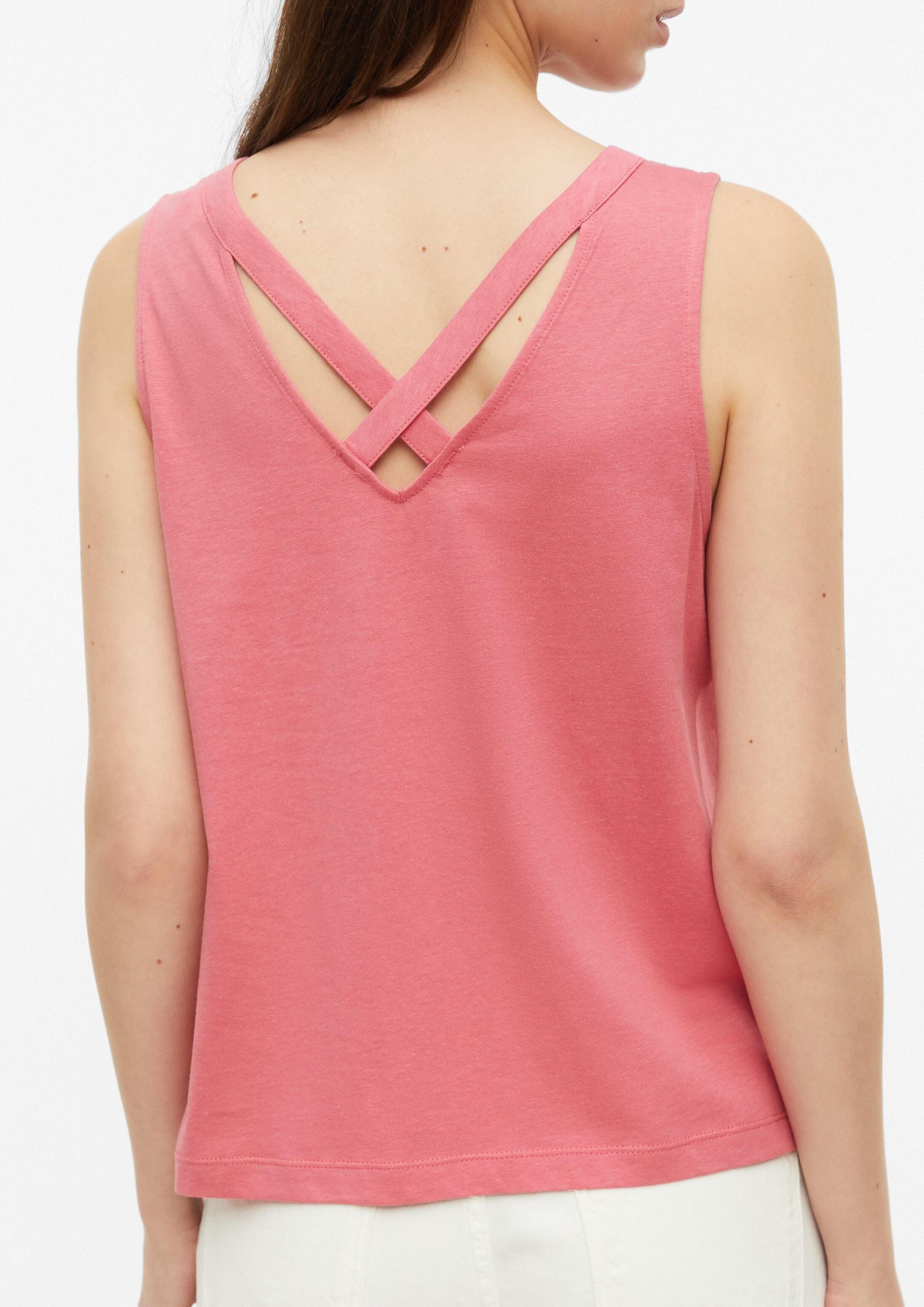 s.Oliver Muscleshirt T-Shirt Jersey-Top mit Rundhalsausschnitt und Rückendetail – Bild 4 von 5
