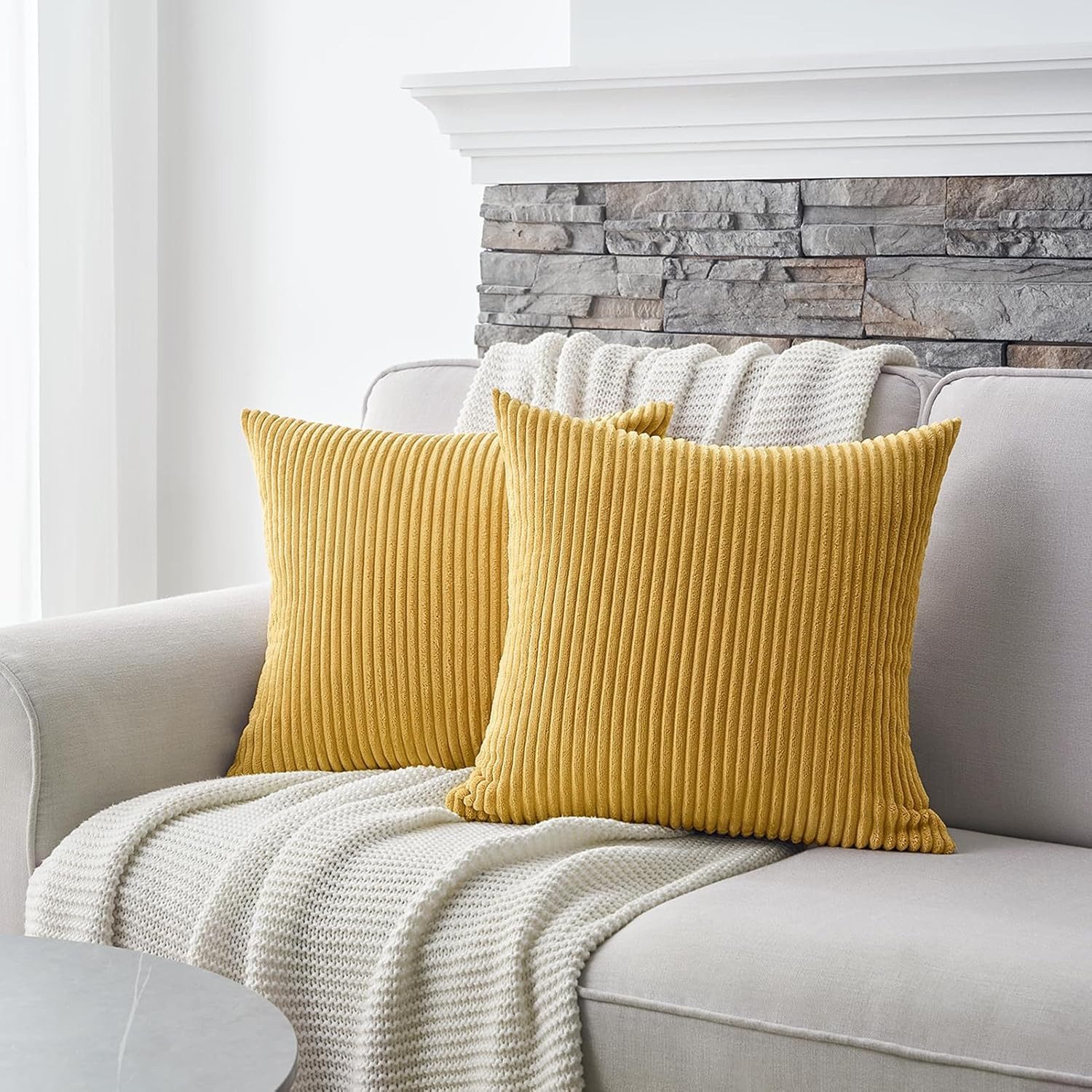 Topfinel Kissenbezug gestreiftes Muster,2er Set Kissenhülle Dekokissen Kiss günstig online kaufen