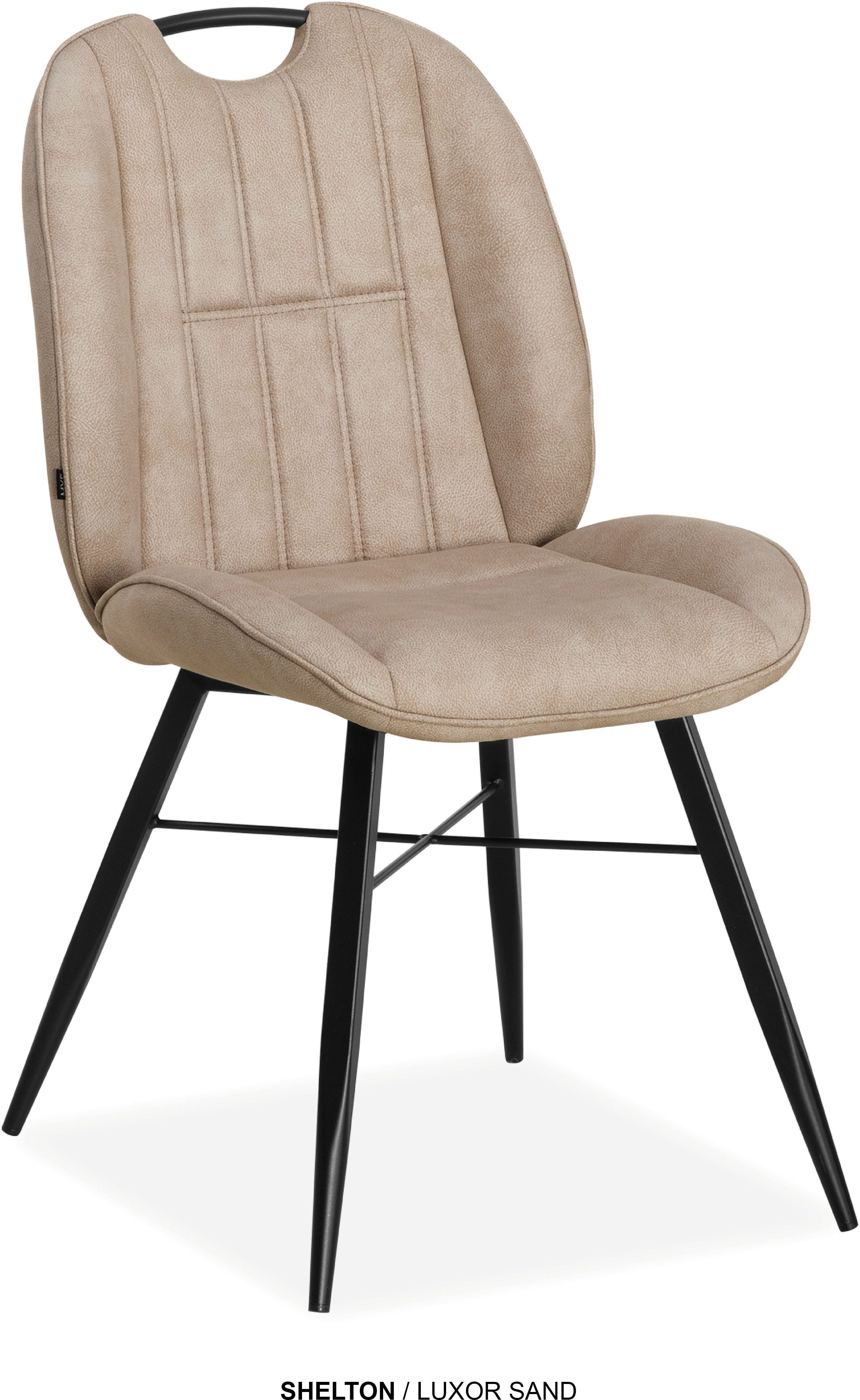 OMG Design Esszimmerstuhl Shelton (Set, 2 St), Esszimmerstuhl, pflegeleichter Bezug, mit Handgriff